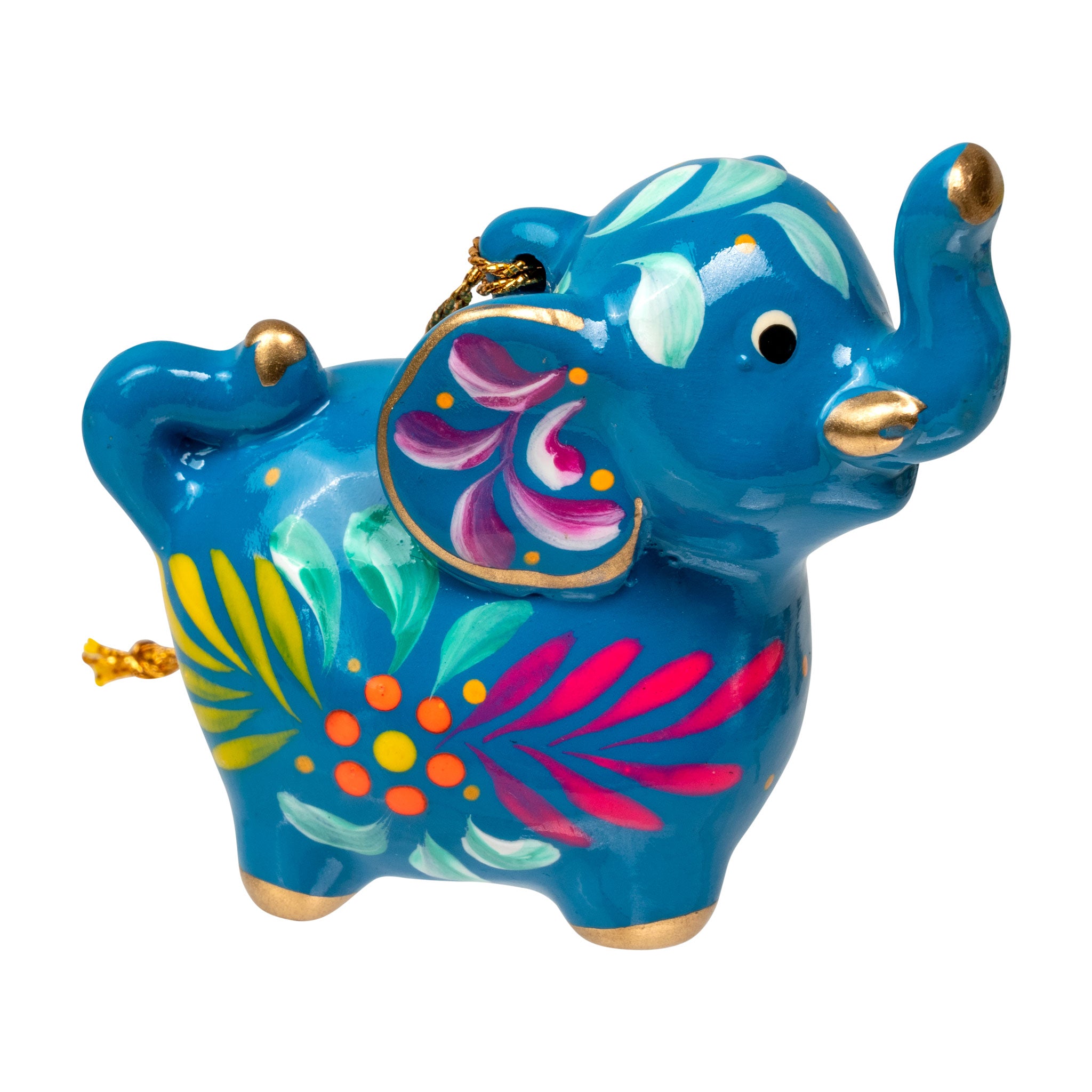 Elephant - Confetti Ceramic Ornament