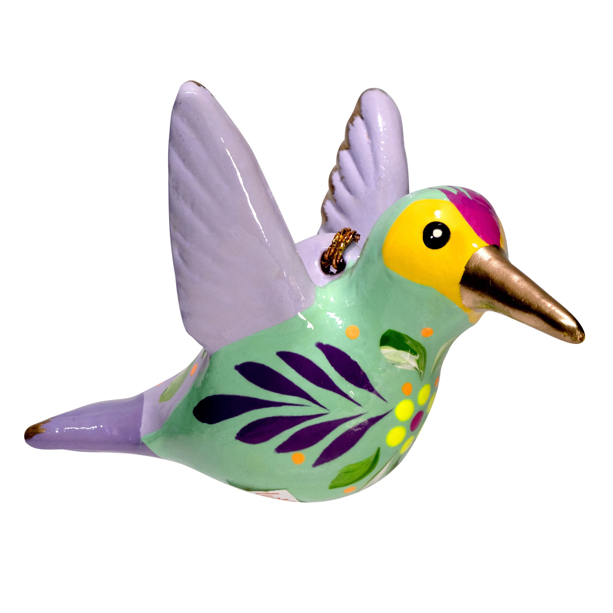 Hummingbird - Confetti Ceramic Ornament