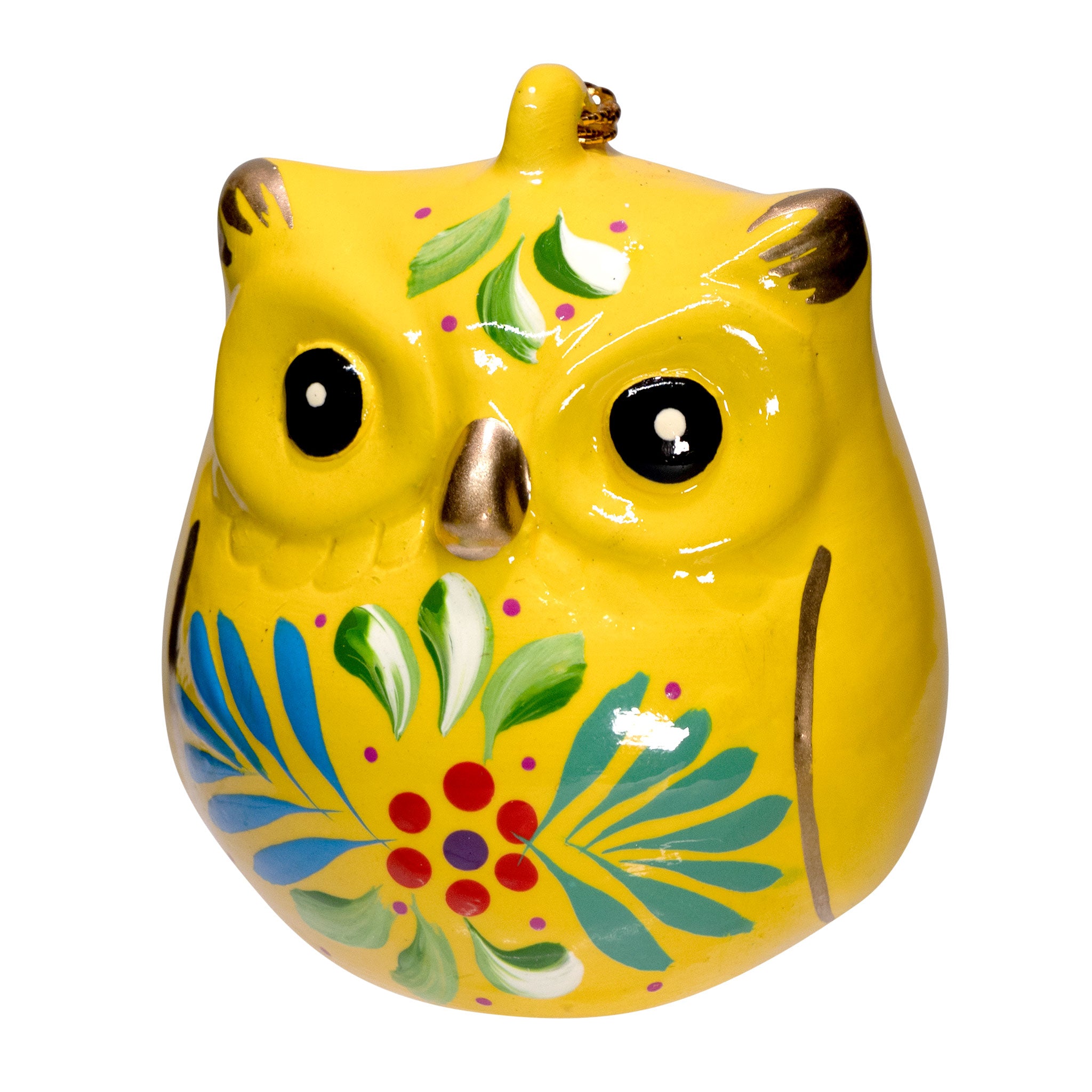 Owl - Confetti Ceramic Ornament