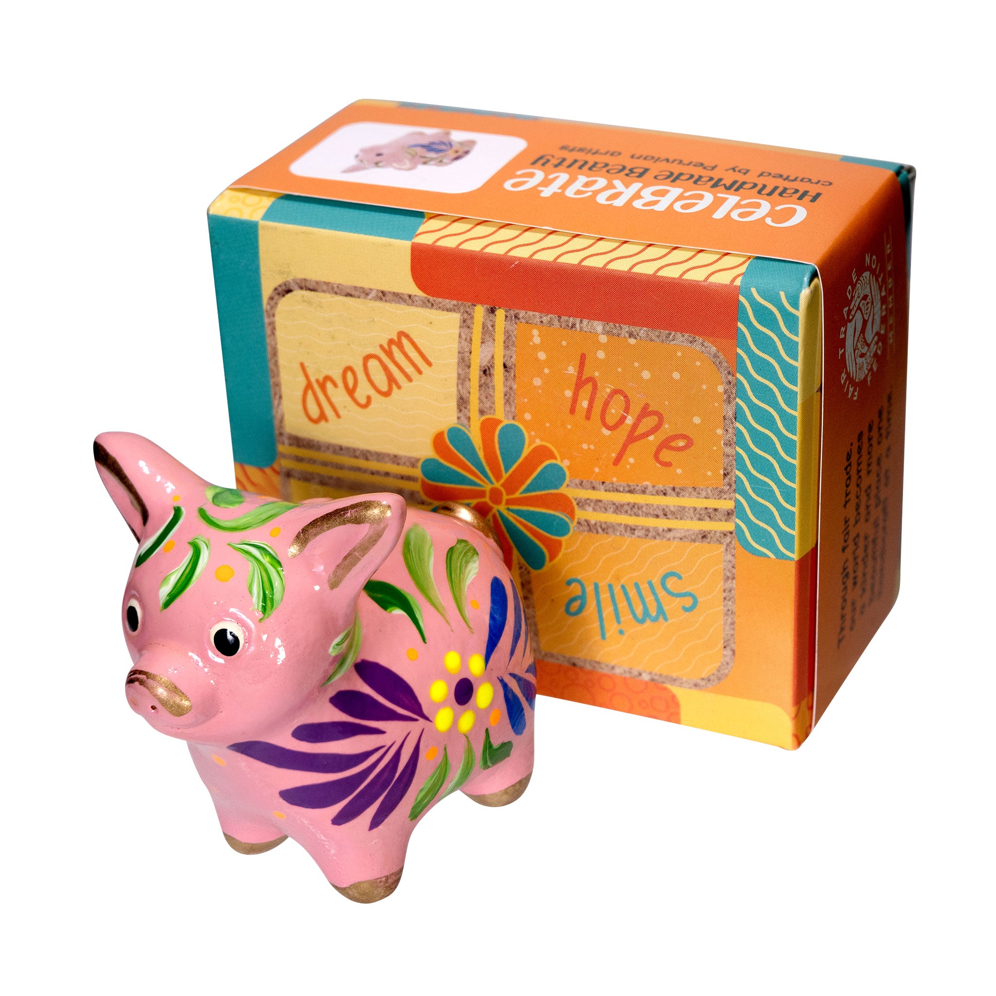 Pig - Confetti Ceramic Ornament