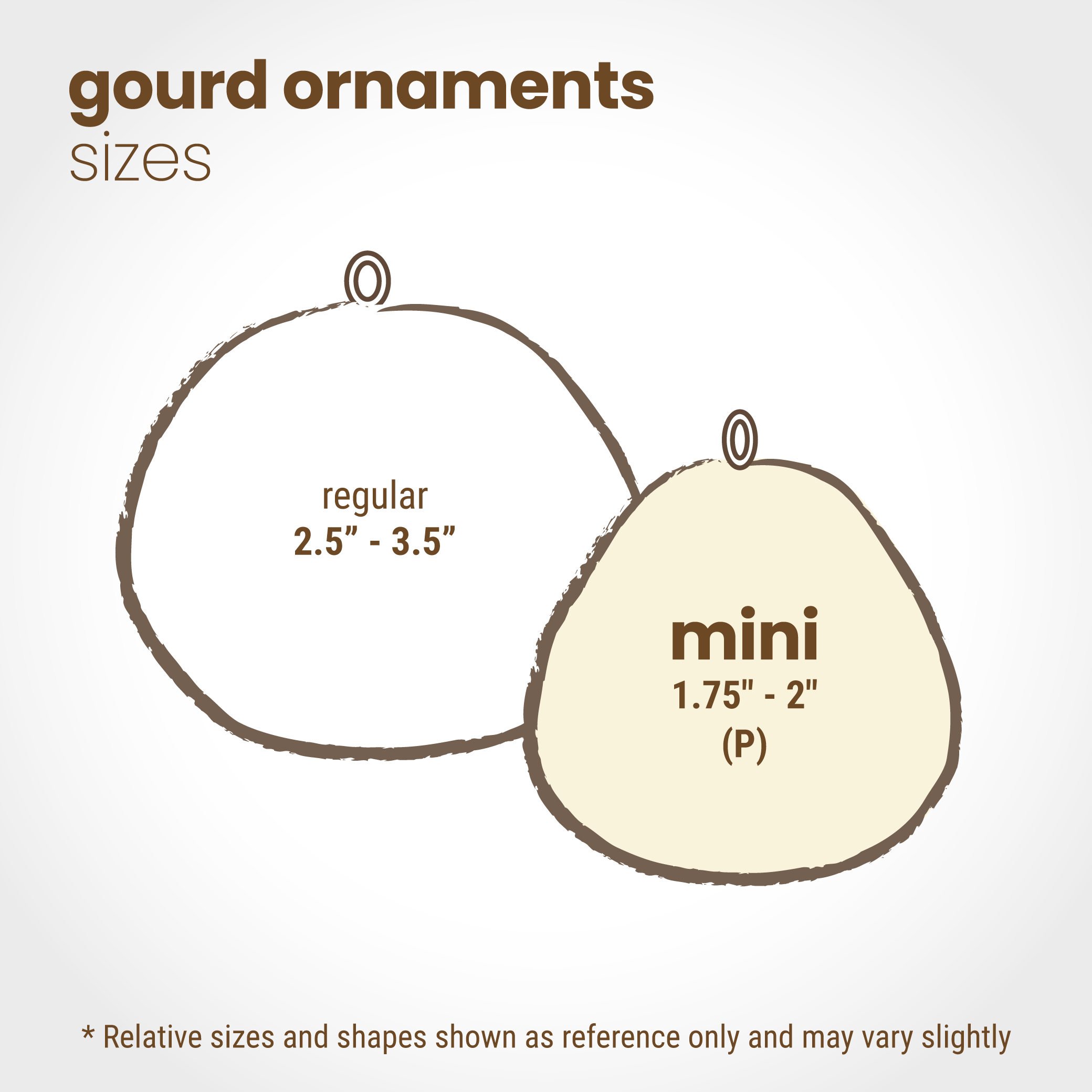 Dove & Holly - Mini Gourd Ornament