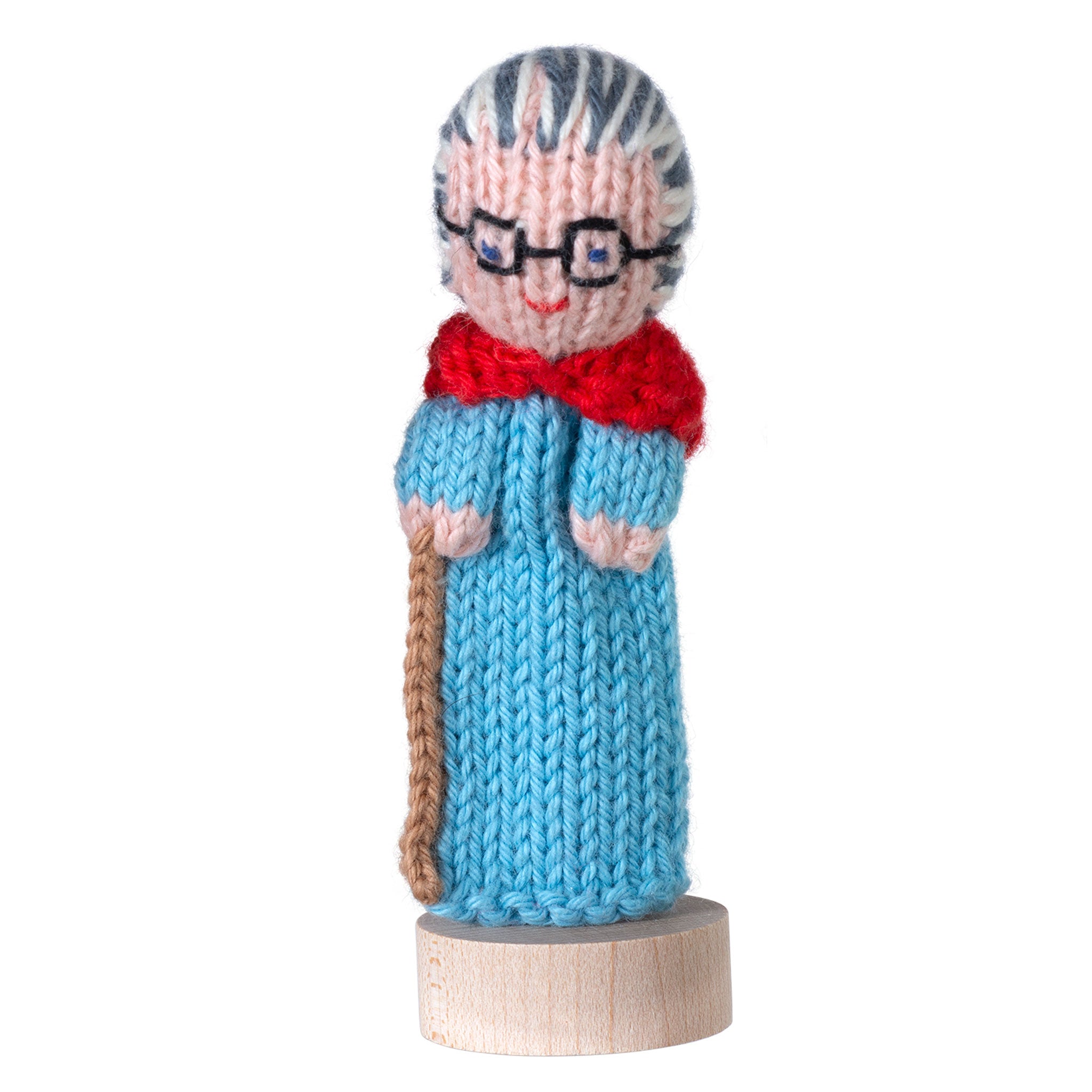 Grandma - Bright Organic Cotton Finger Puppet