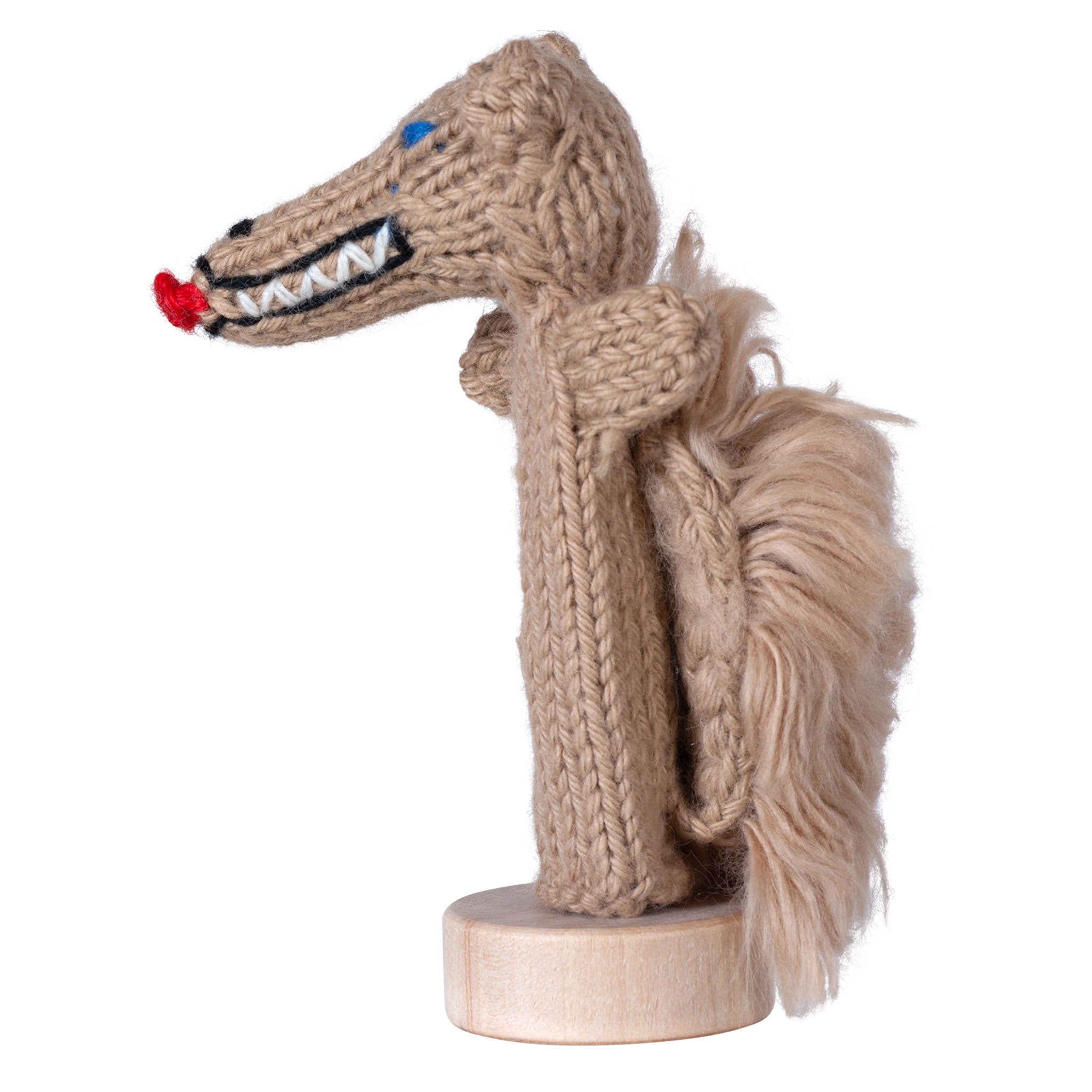 Wolf - Bright Organic Cotton Finger Puppet