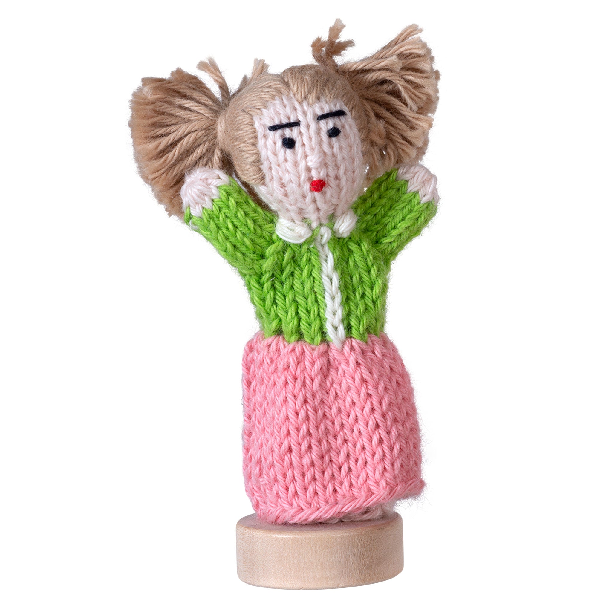 Girl A - Organic Cotton Finger Puppet