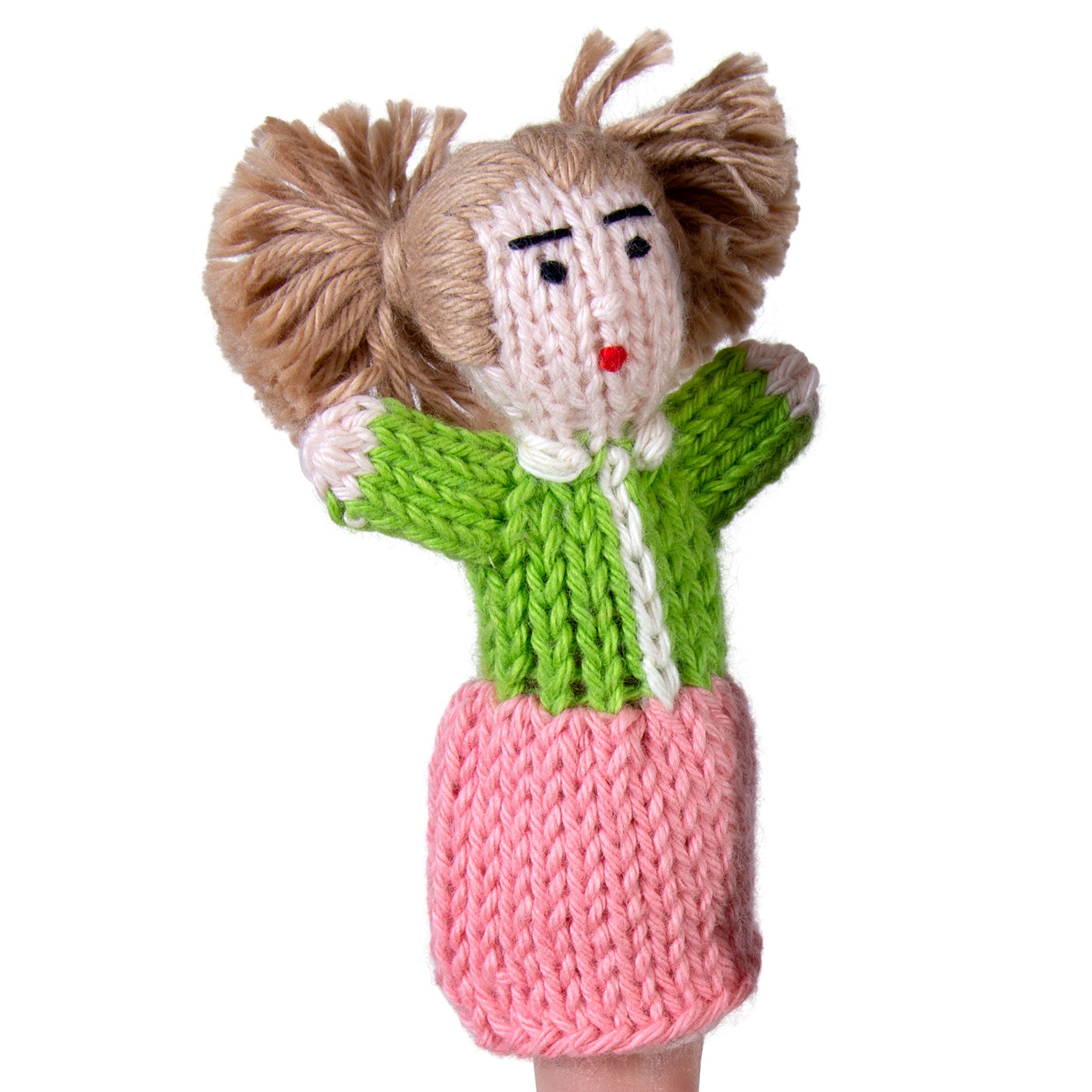 Girl - Bright Organic Cotton Finger Puppet