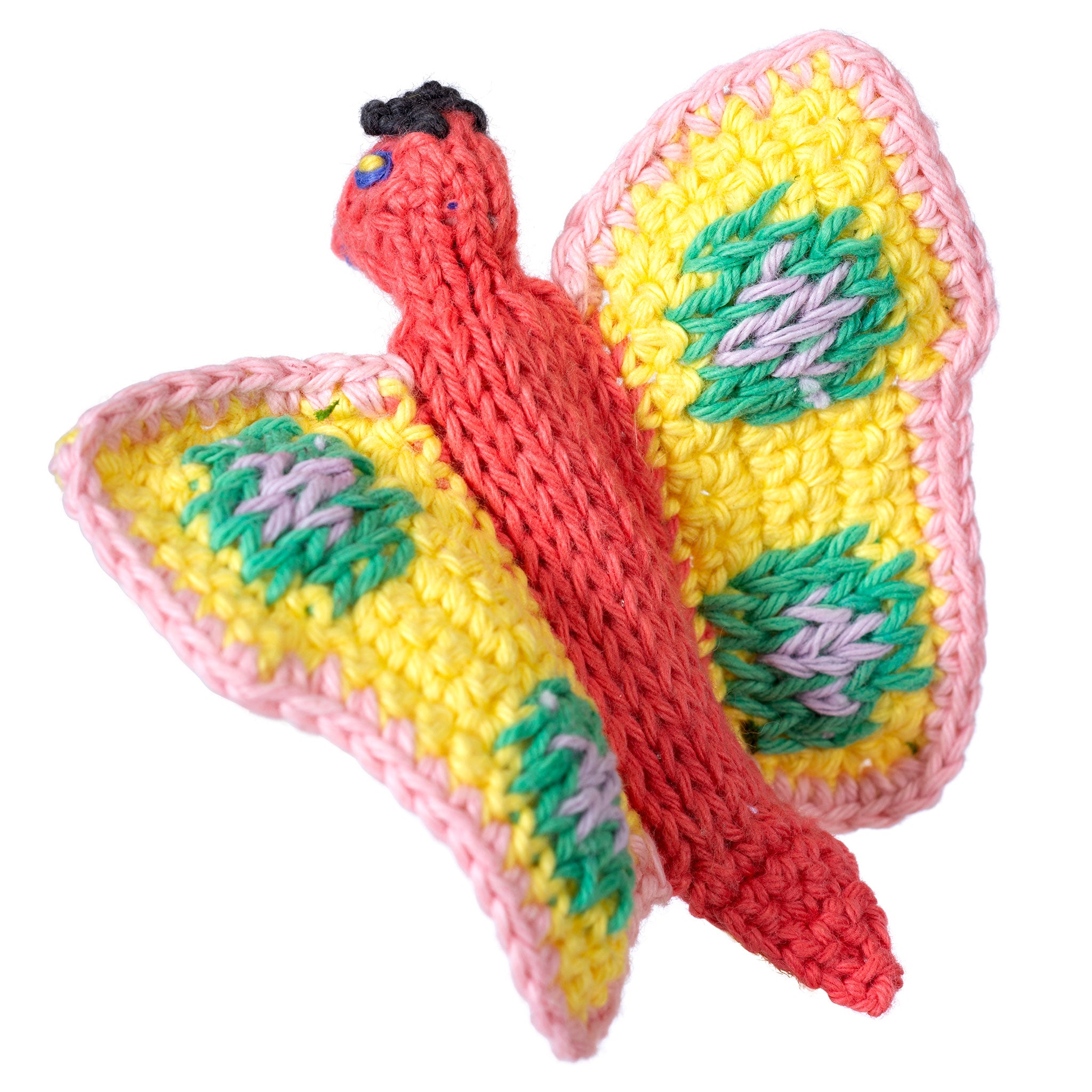 Butterfly - Bright Organic Cotton Finger Puppet