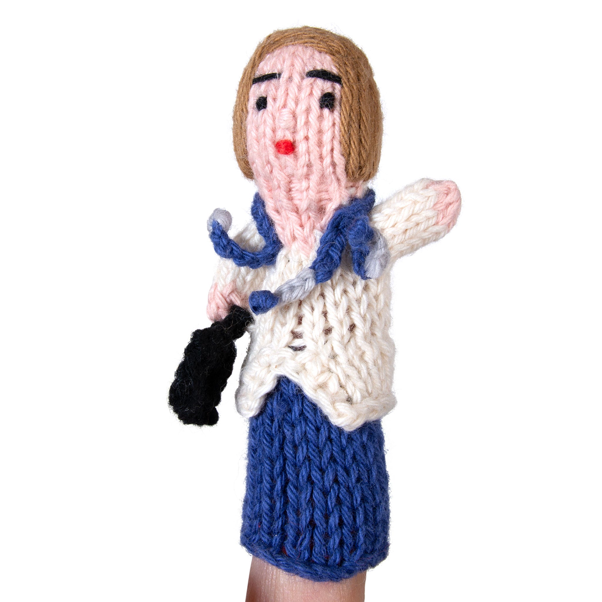 Doctor, Man - Organic Cotton Finger Puppet
