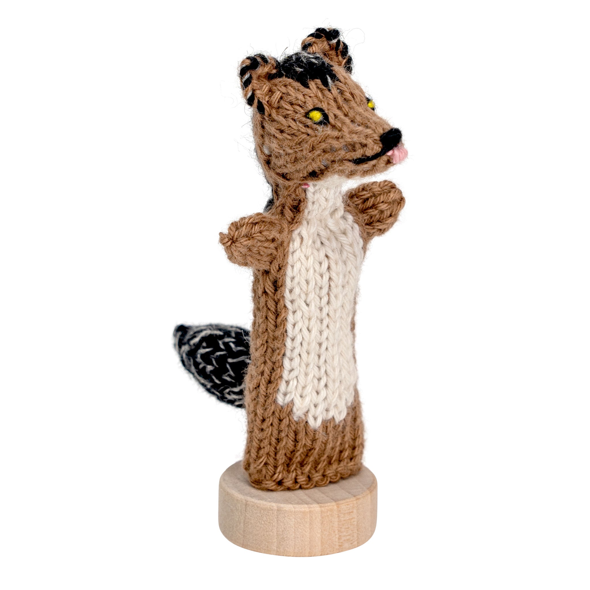 Jackal - Organic Cotton Finger Puppet
