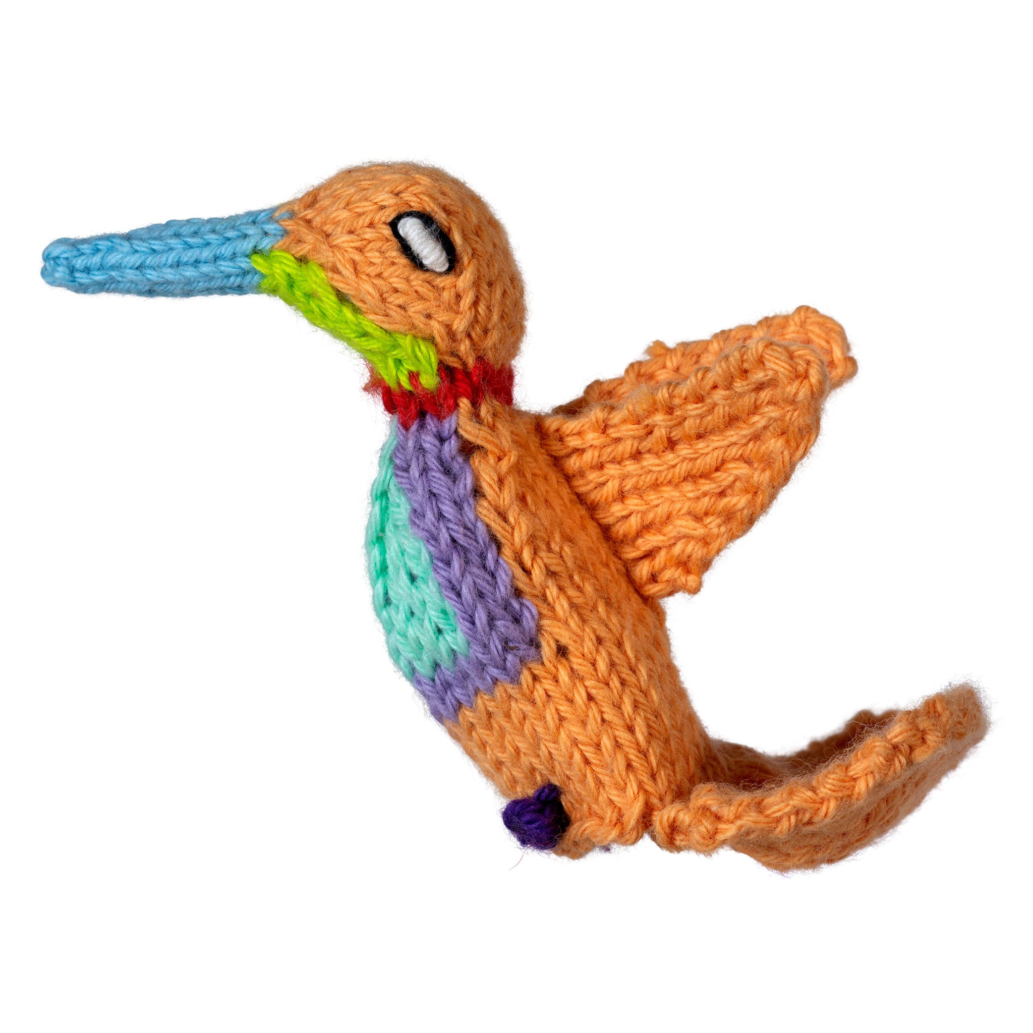 Hummingbird - Bright Organic Cotton Finger Puppet
