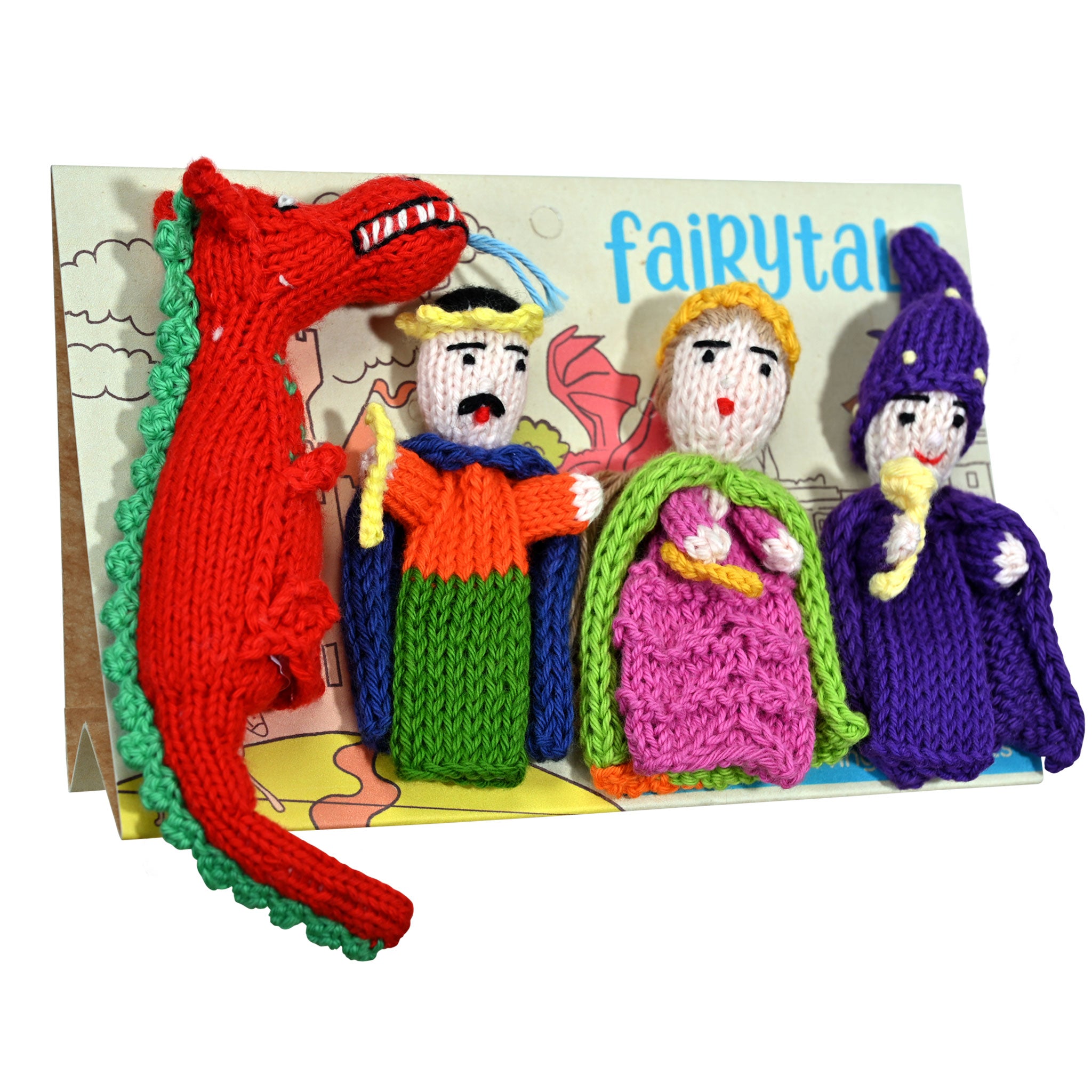 Fairytale Story Pack of 4 - Organic Cotton Finger Puppets