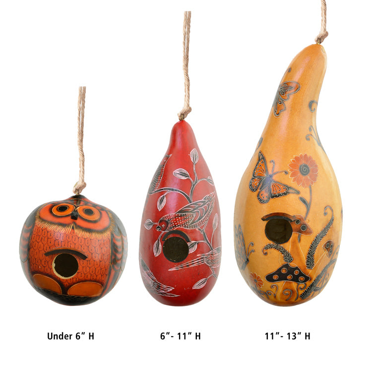 Large Assorted Gourd Birdhouse - only as available
