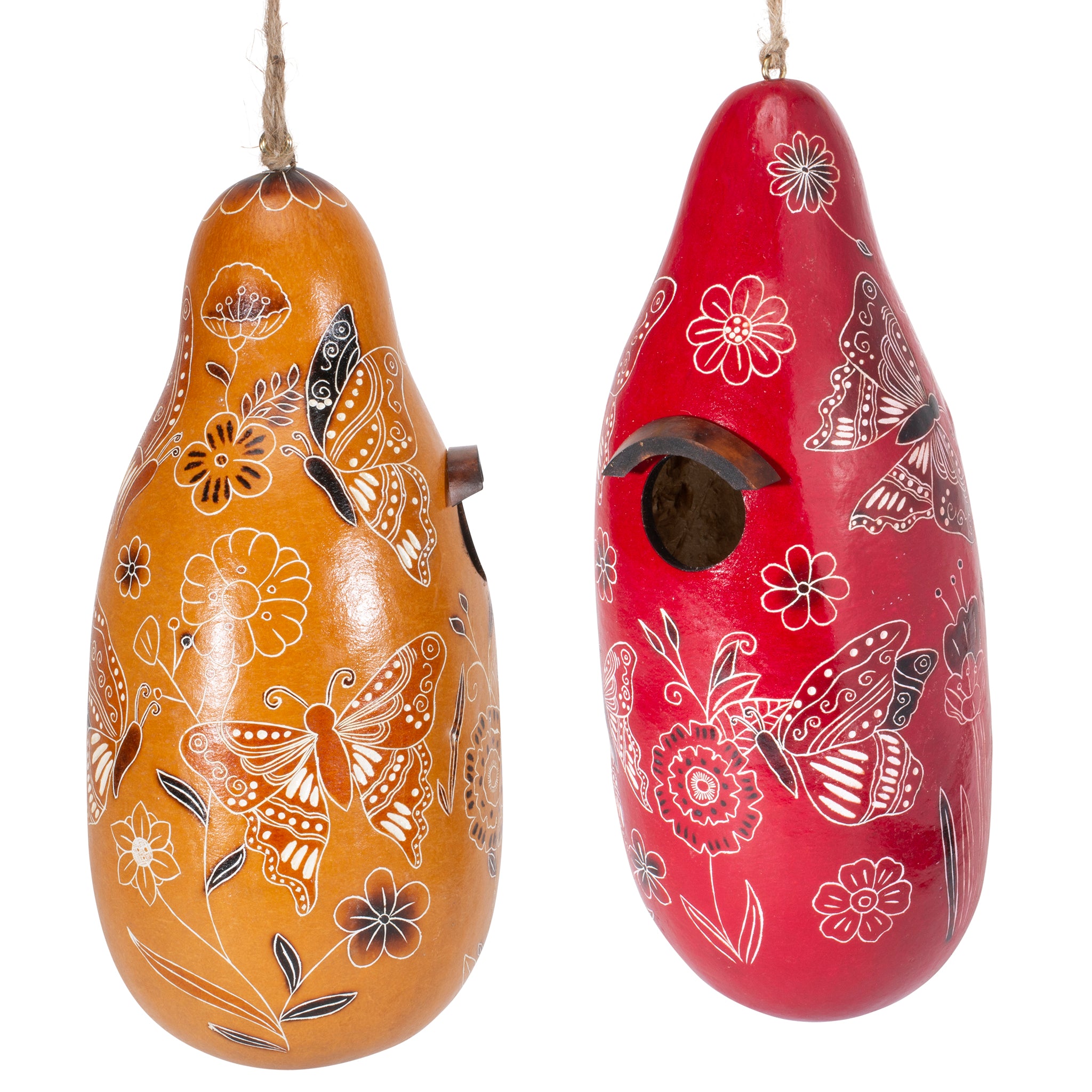 Butterfly Doodle - Gourd Birdhouse