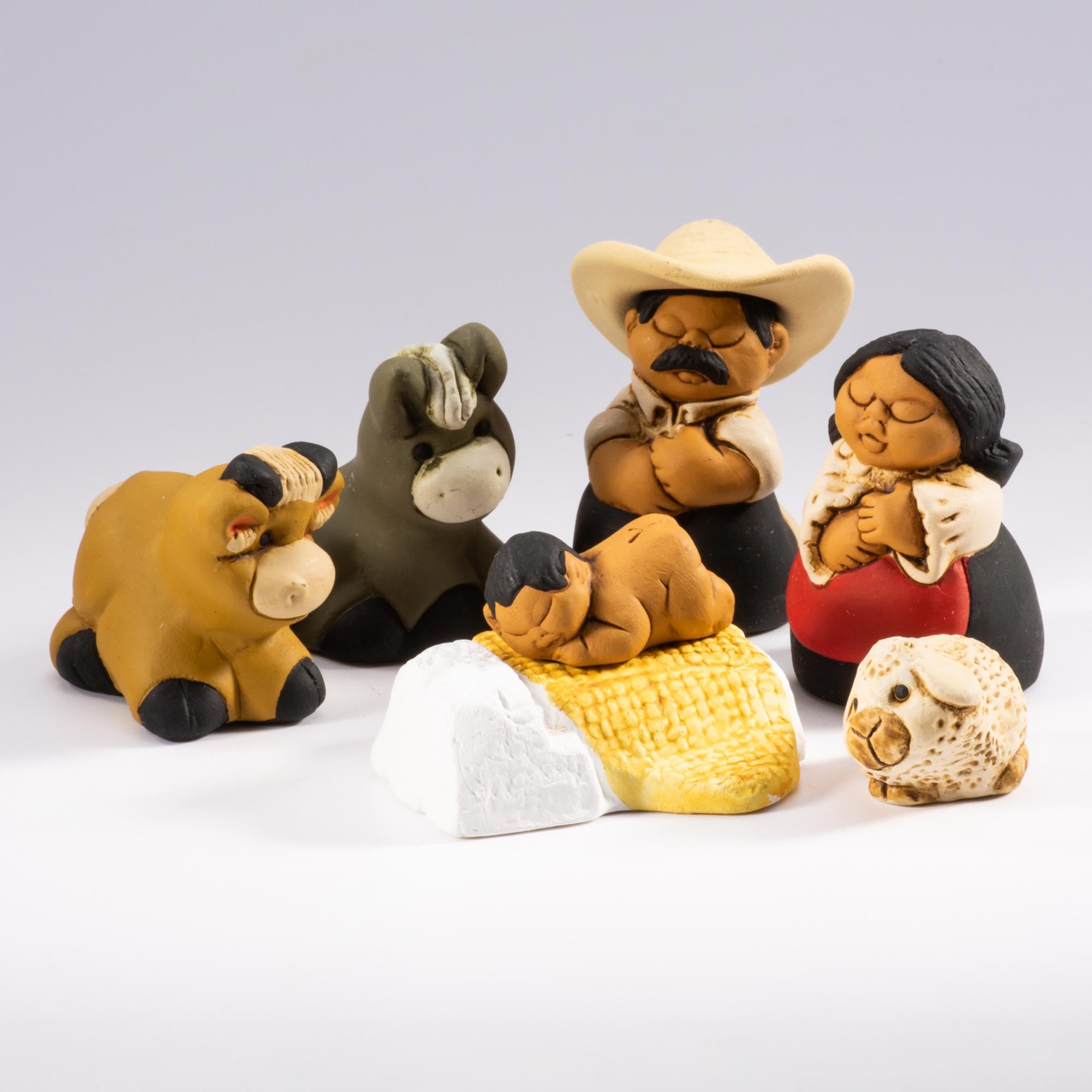 Characato - Small Nativity Set of 9, 2.25" H