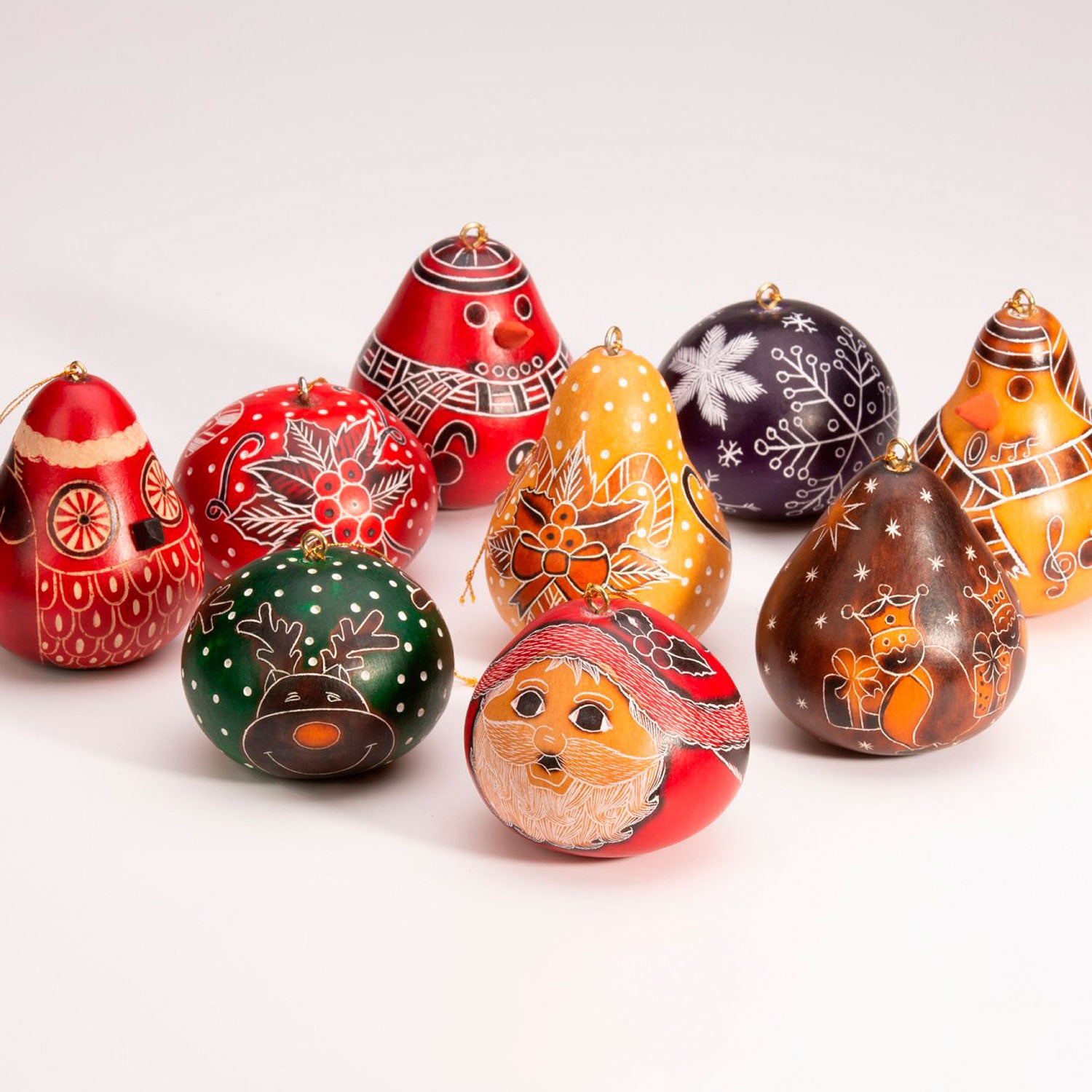 Christmas Mini Mix - Gourd Ornament (sold in 20's)