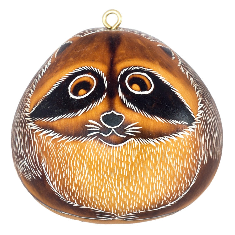 Raccoon - Gourd Ornament