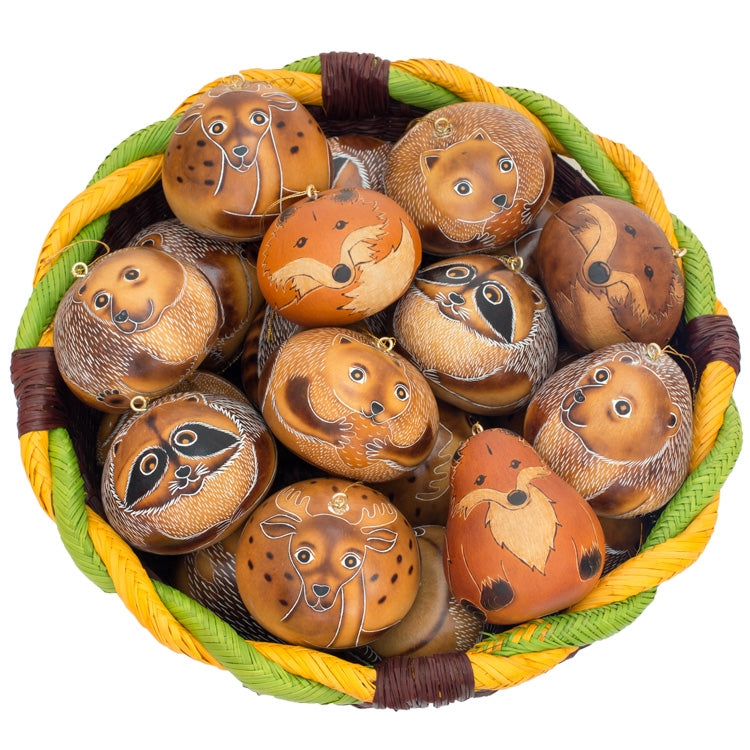 Forest Mix - Gourd Ornament (sold in 12's)