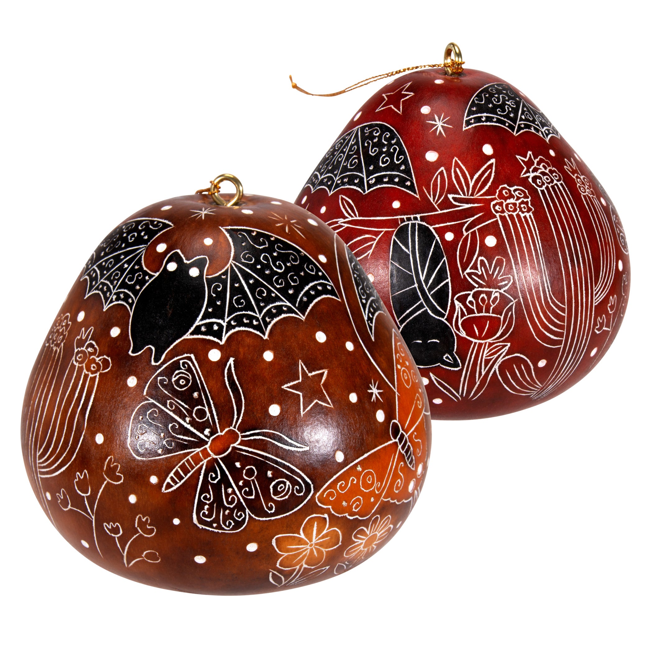 Night Pollinators - Gourd Ornament