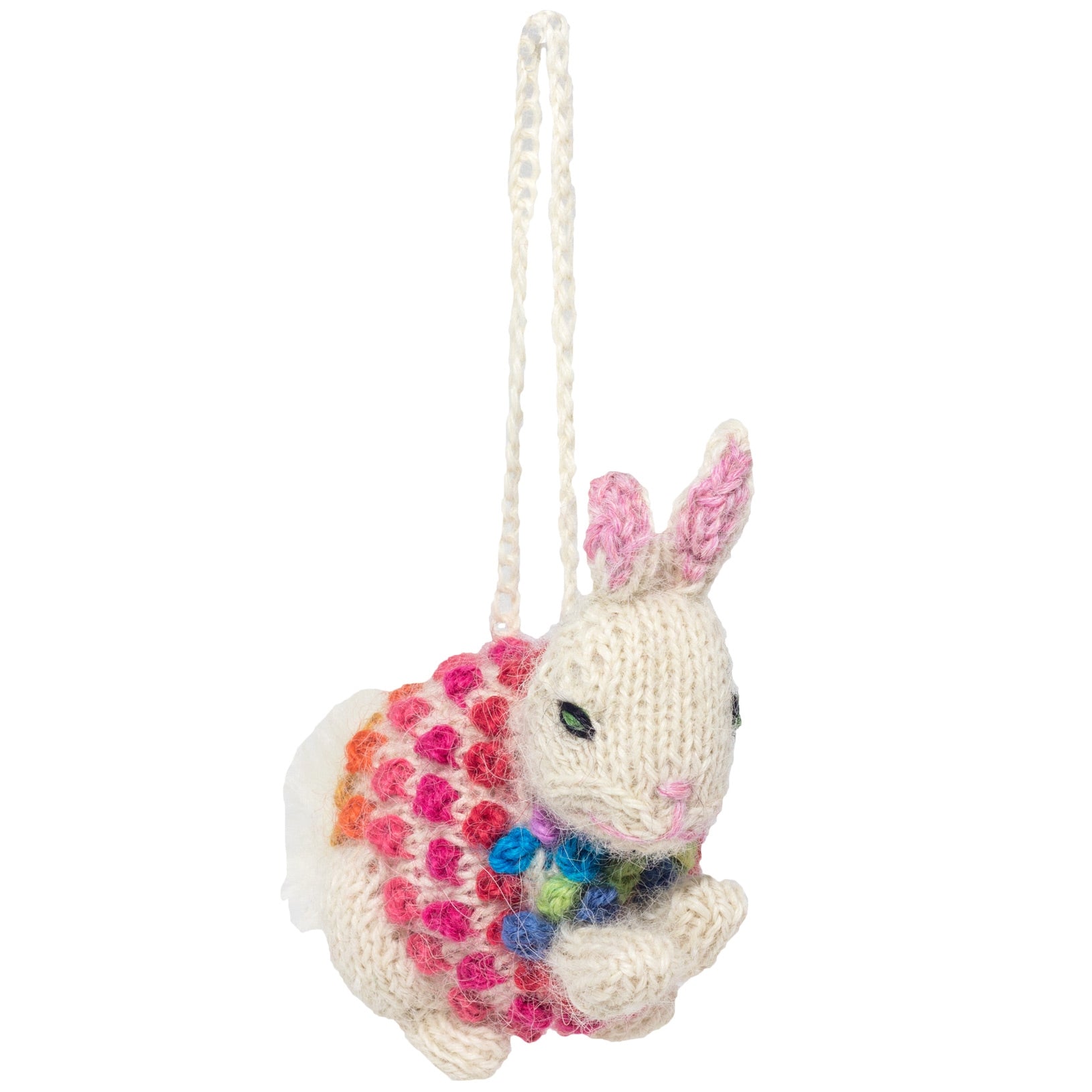 Rabbit - Alpaca Knitted Ornament