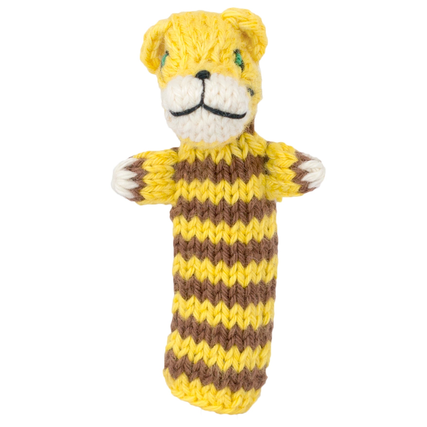 Tiger - Bright Organic Cotton Finger Puppet