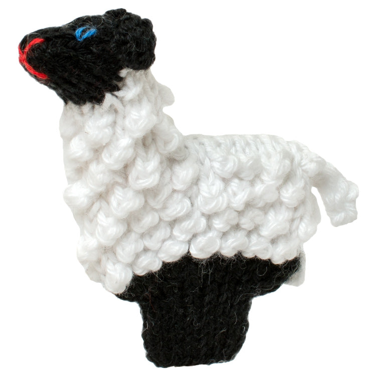 Sheep - Bright Organic Cotton Finger Puppet