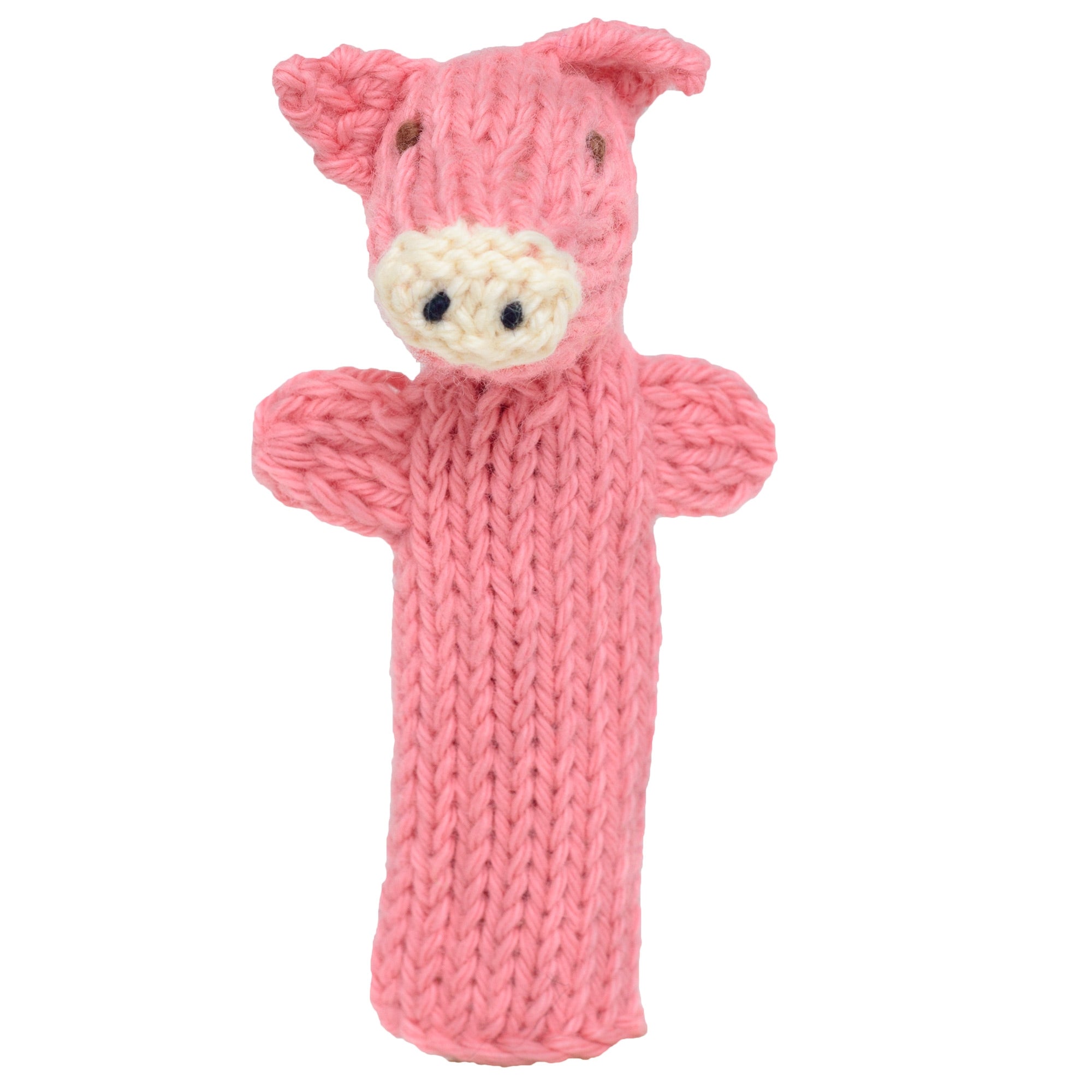 Pig - Bright Organic Cotton Finger Puppet