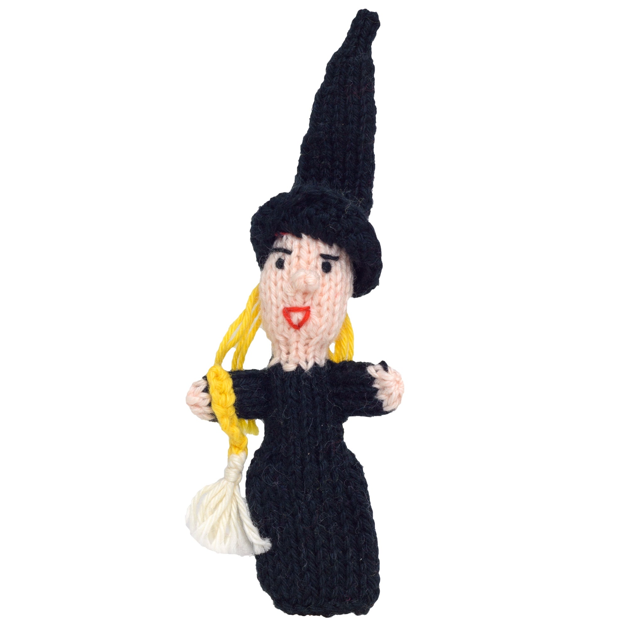 Witch - Bright Organic Cotton, Halloween Finger Puppet