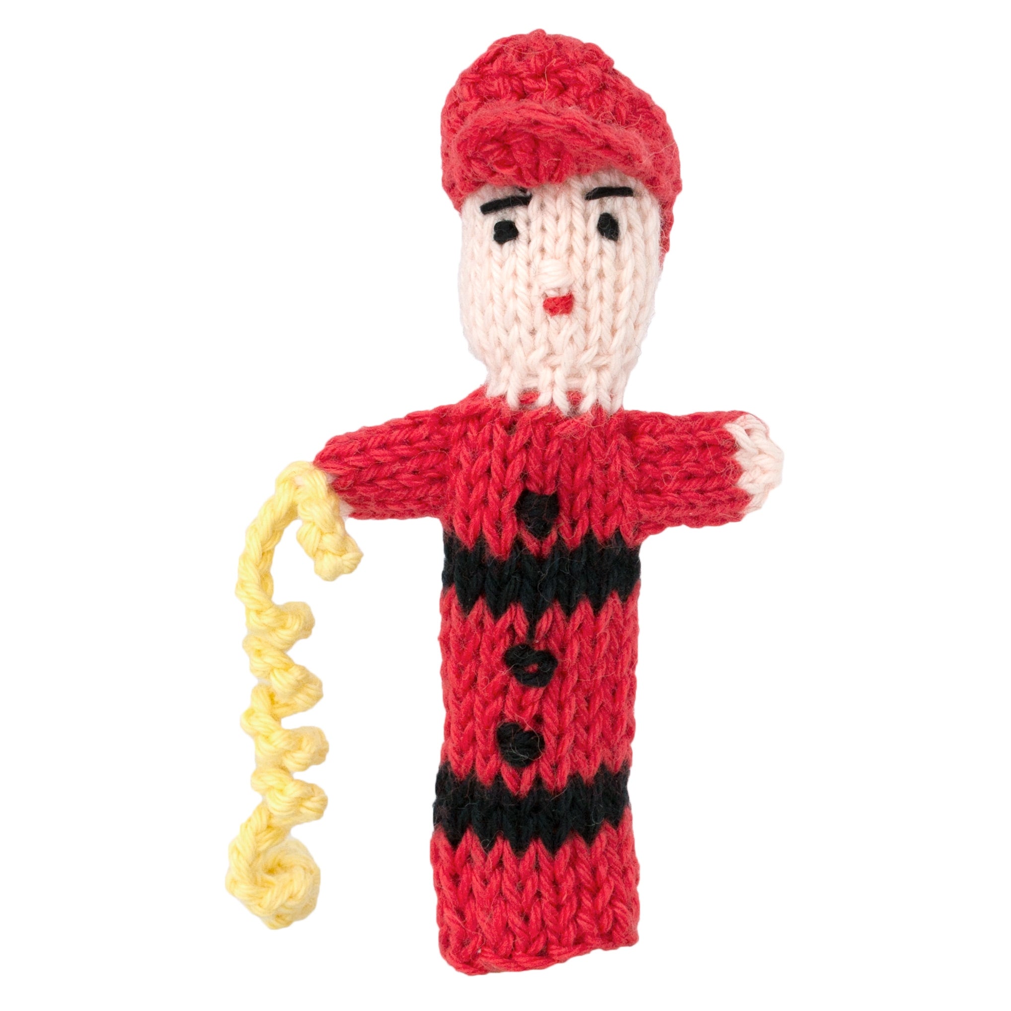 Firefighter - Organic Cotton Finger Puppet