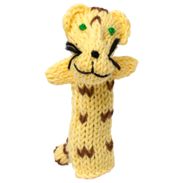 Jaguar - Bright Organic Cotton Finger Puppet