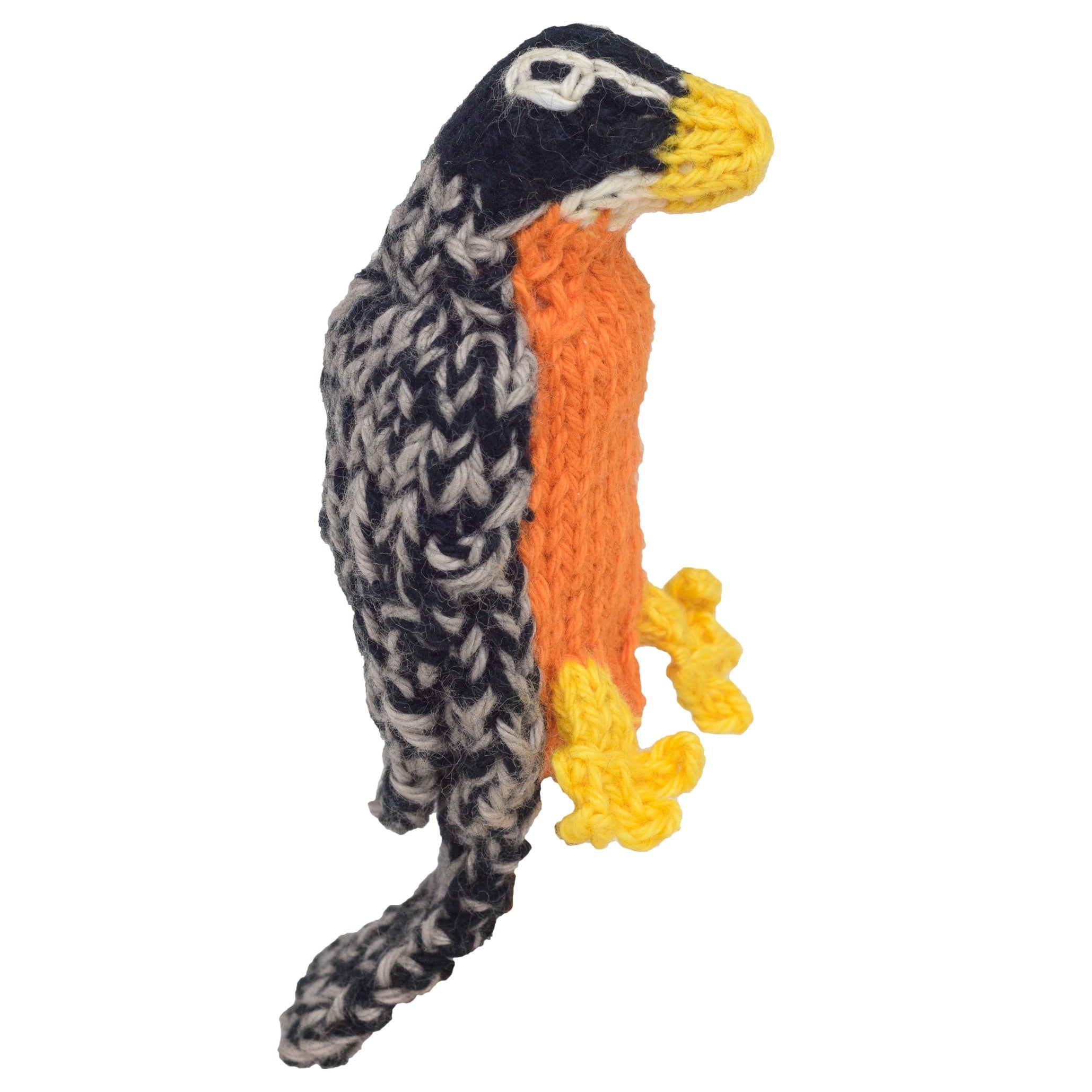 Robin - Bright Organic Cotton Finger Puppet