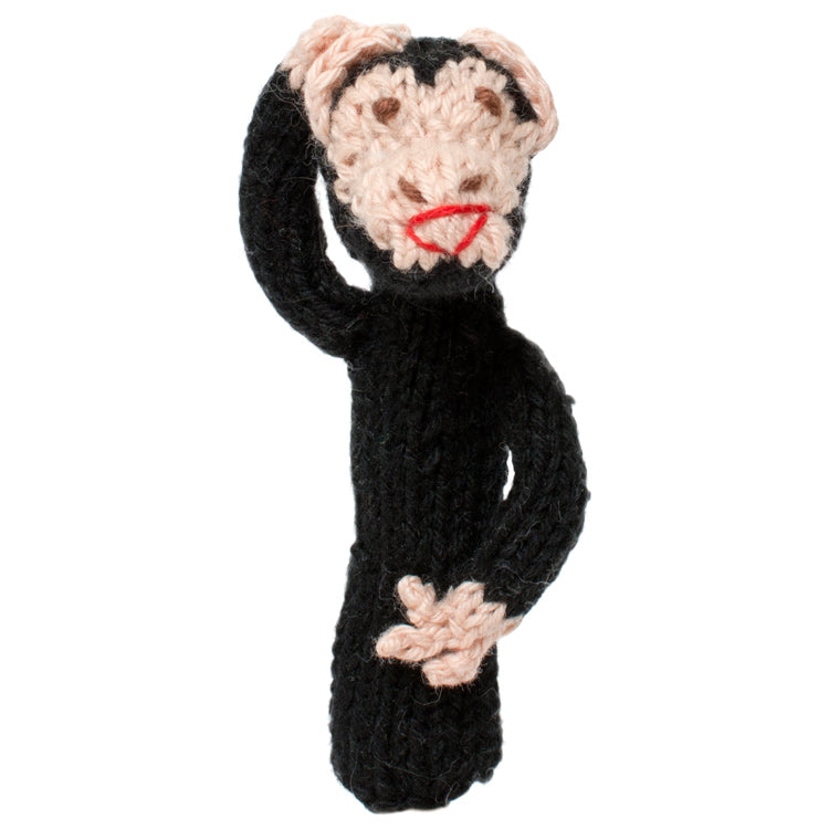 Chimpanzee - Bright Organic Cotton Finger Puppet