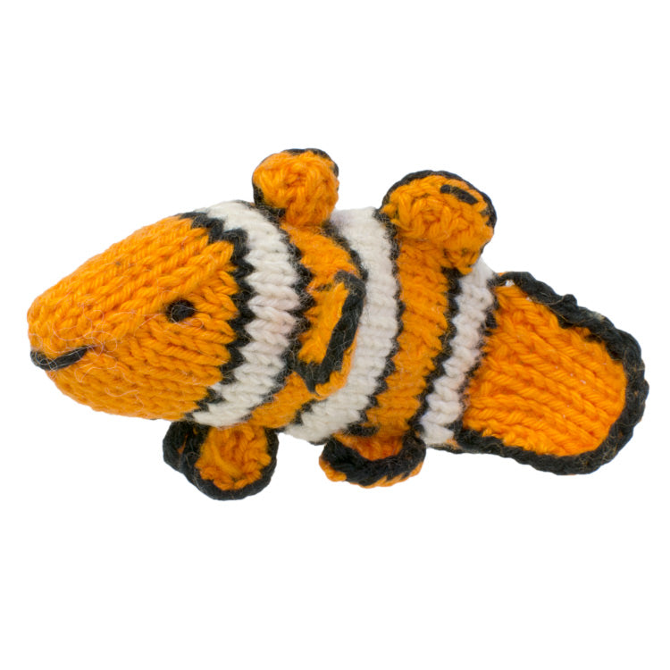 Clown Fish - Bright Organic Cotton Finger Puppet