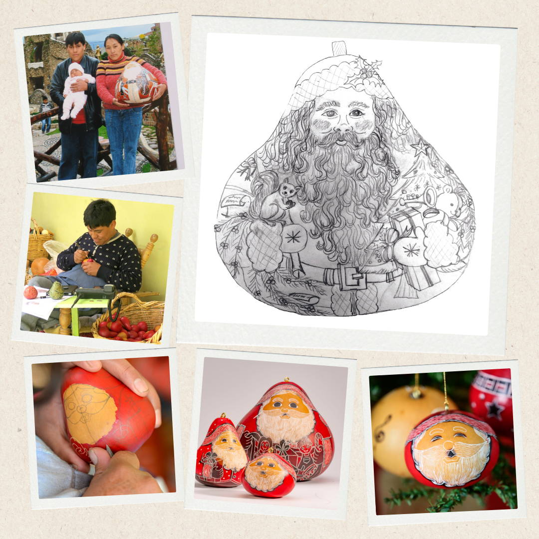Our Original Gourd Santas Have a Story to Tell!