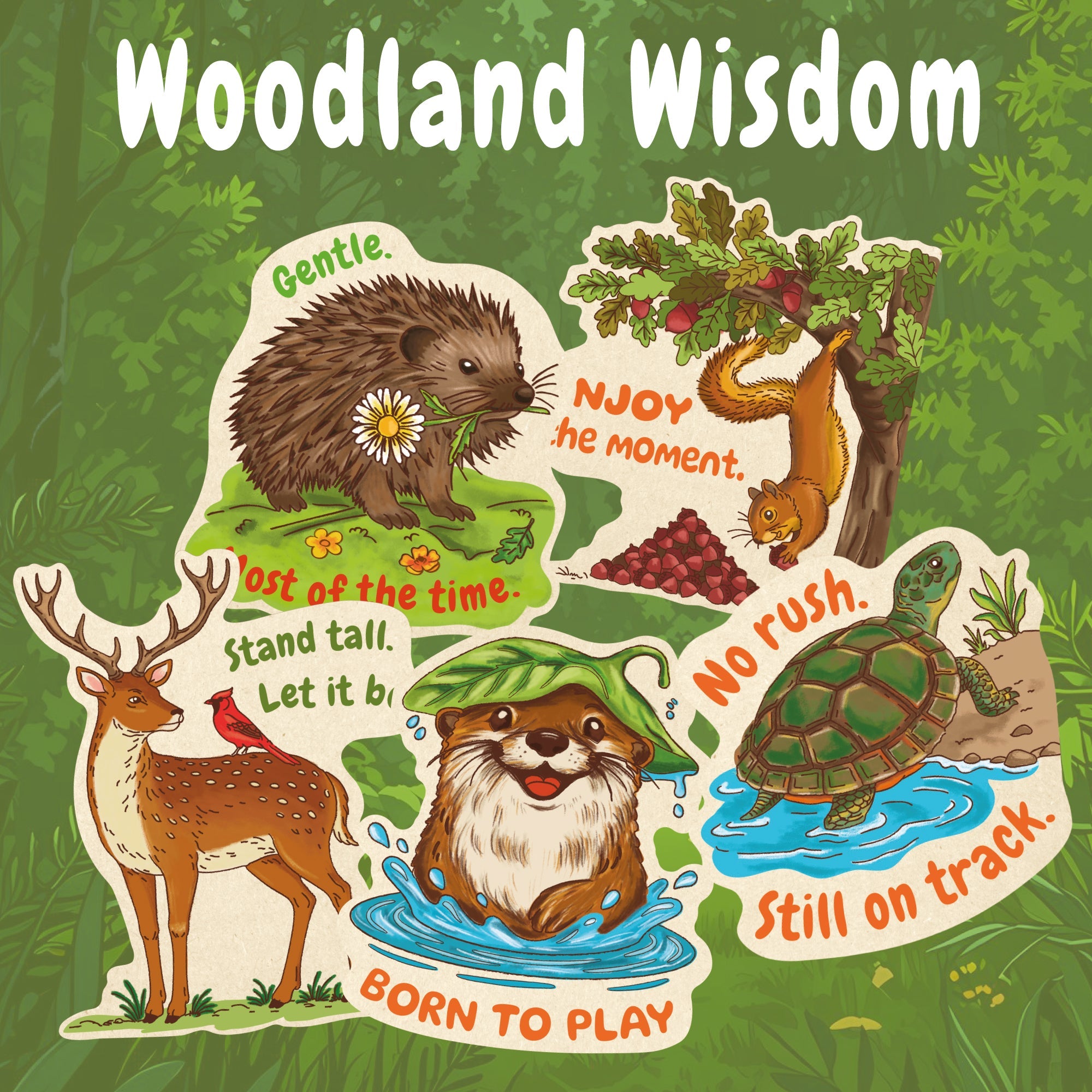Woodland Wisdom Stickers