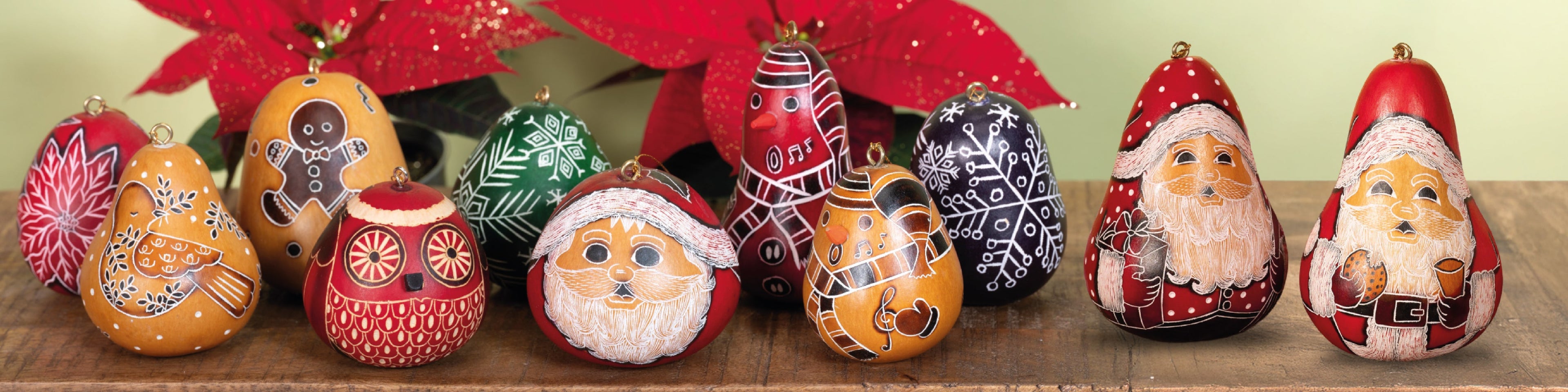 christmas gourd ornaments