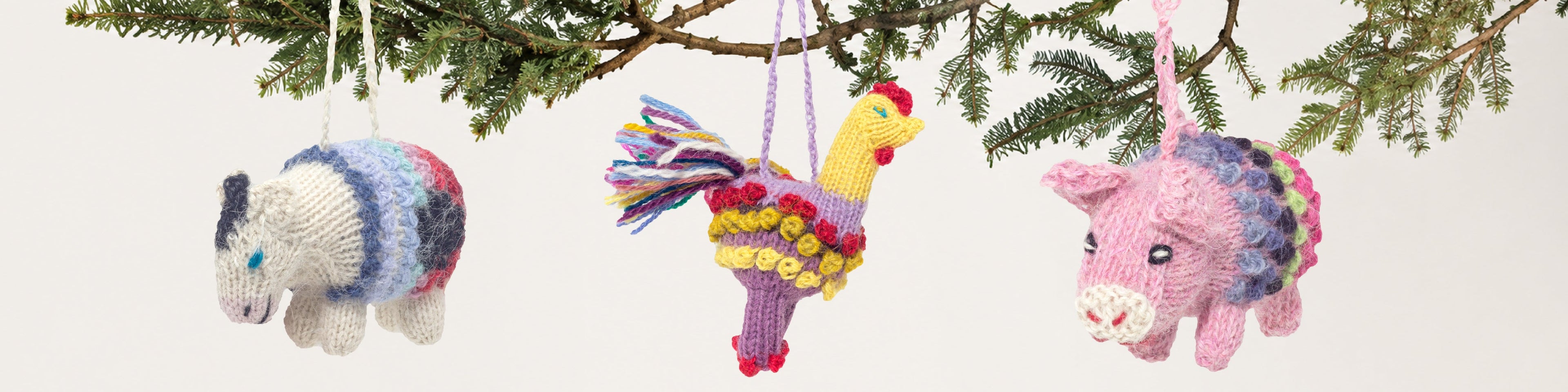 knitted ornaments