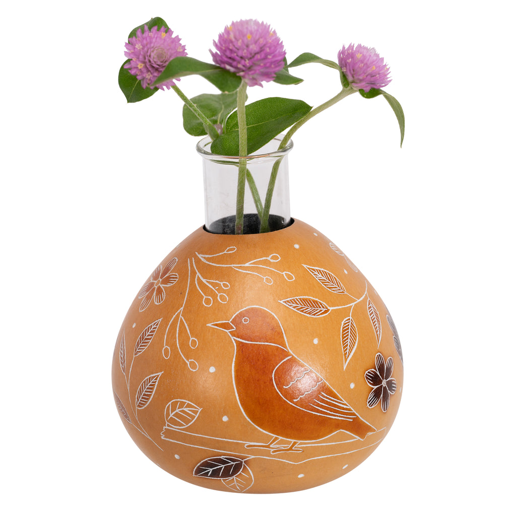 Wild Flowers - Gourd Bud Vase