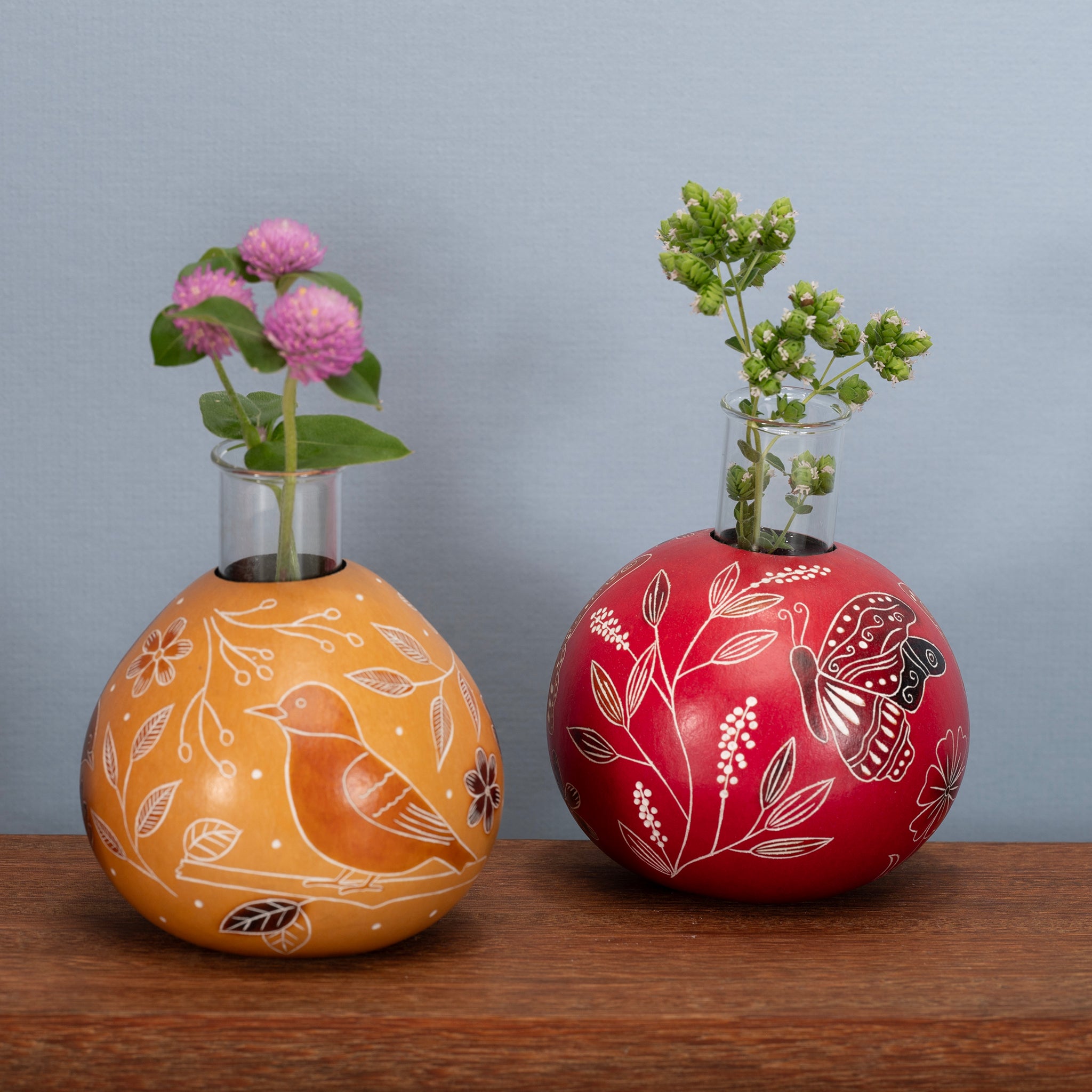 Wild Flowers - Gourd Bud Vase (sold in 6's)