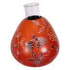 Bee Wildflower Gourd Bud Vase