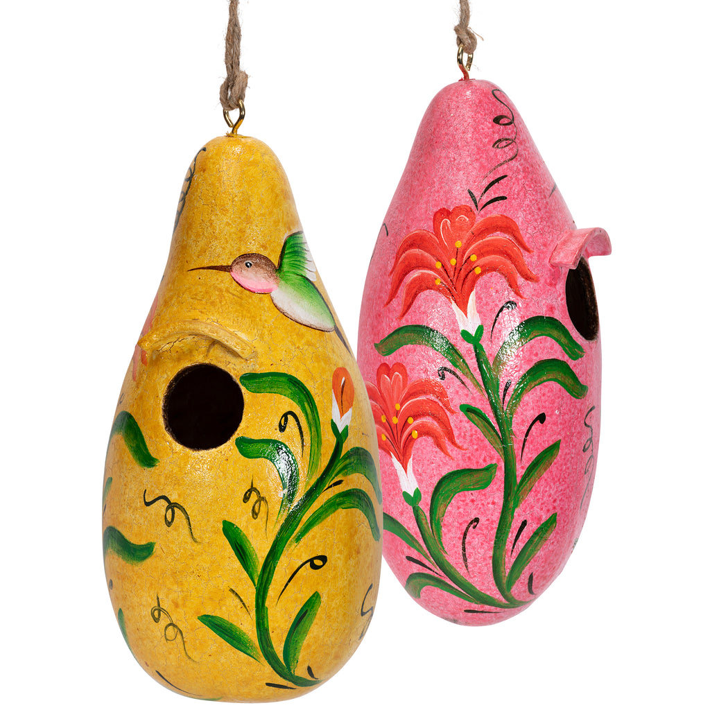 Hummingbird Painted Birdhouse