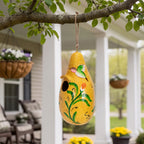 Hummingbird Painted Birdhouse