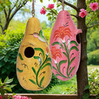 Hummingbird Painted Birdhouse