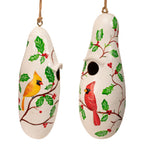 Cardinals Painted Birdhouse