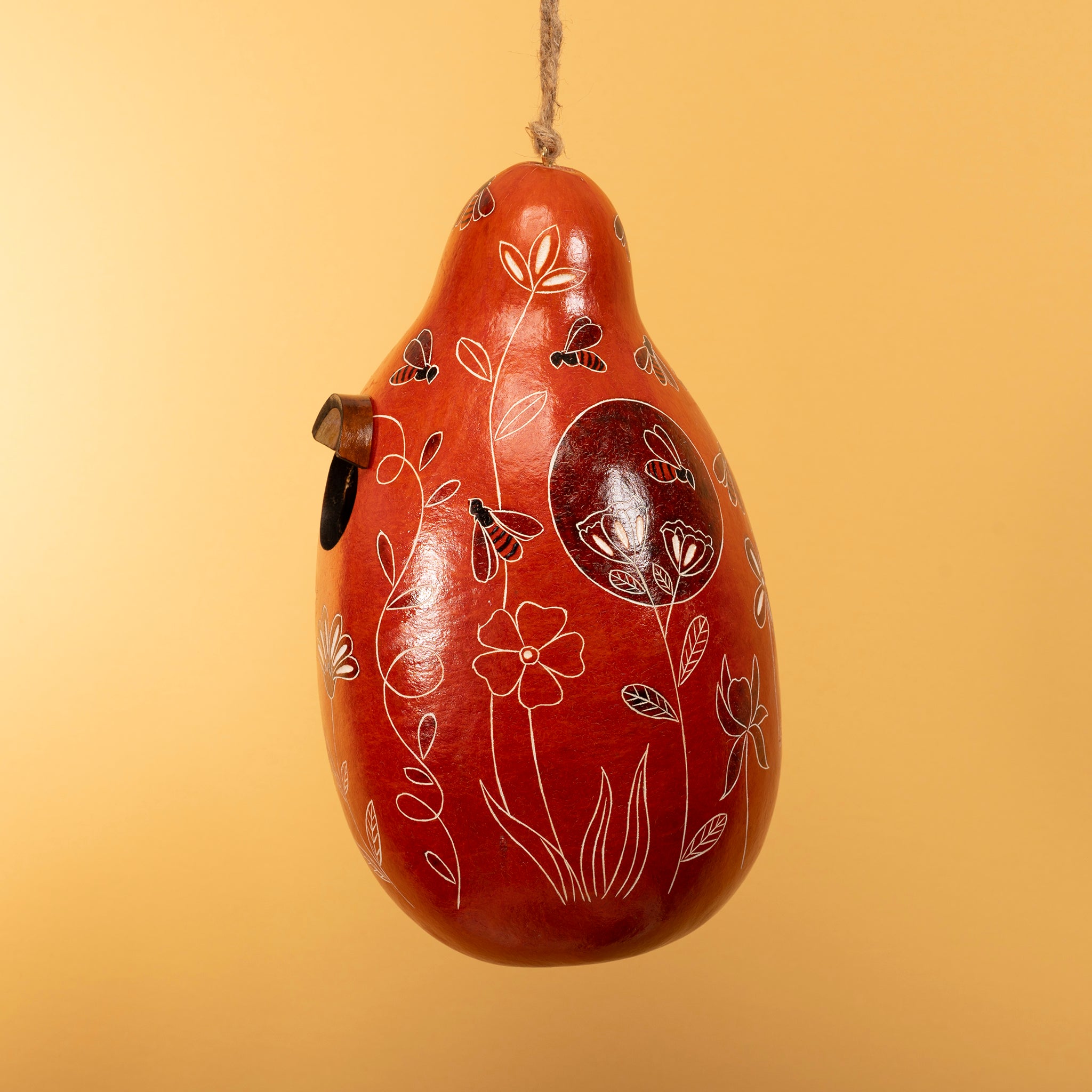 Bee & Wild Flowers Birdhouse
