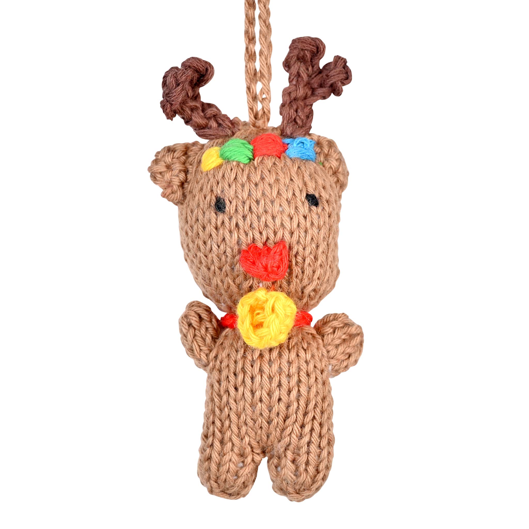 Rudolph - Knit Organic Cotton Ornament