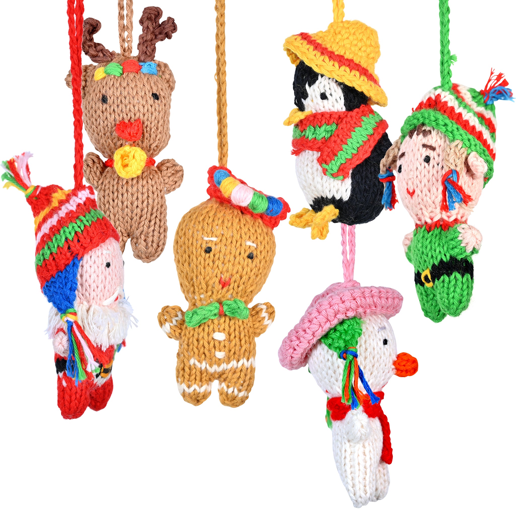 Christmas Friends - Knit Organic Cotton Ornament