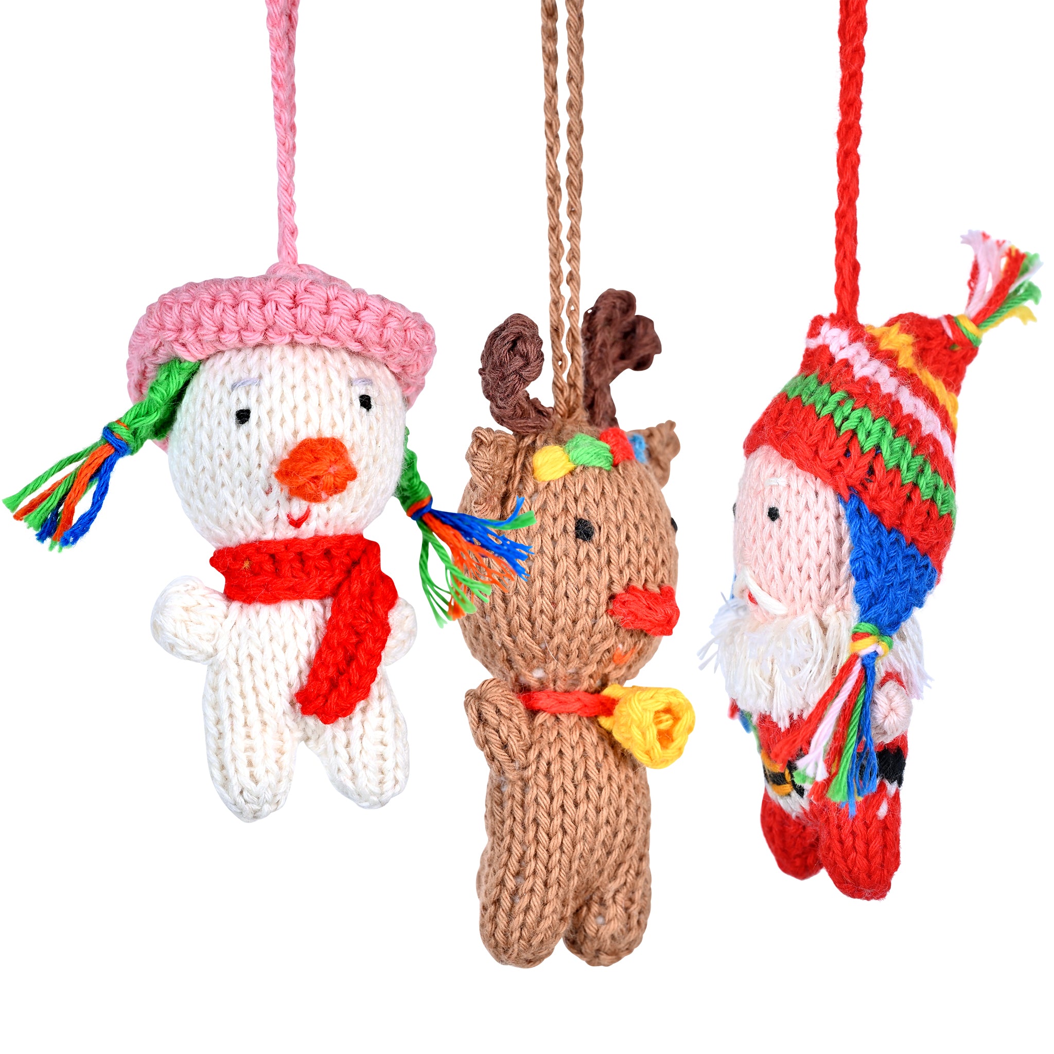 Christmas Knit Organic Cotton Ornament Mix (sold in 12's)