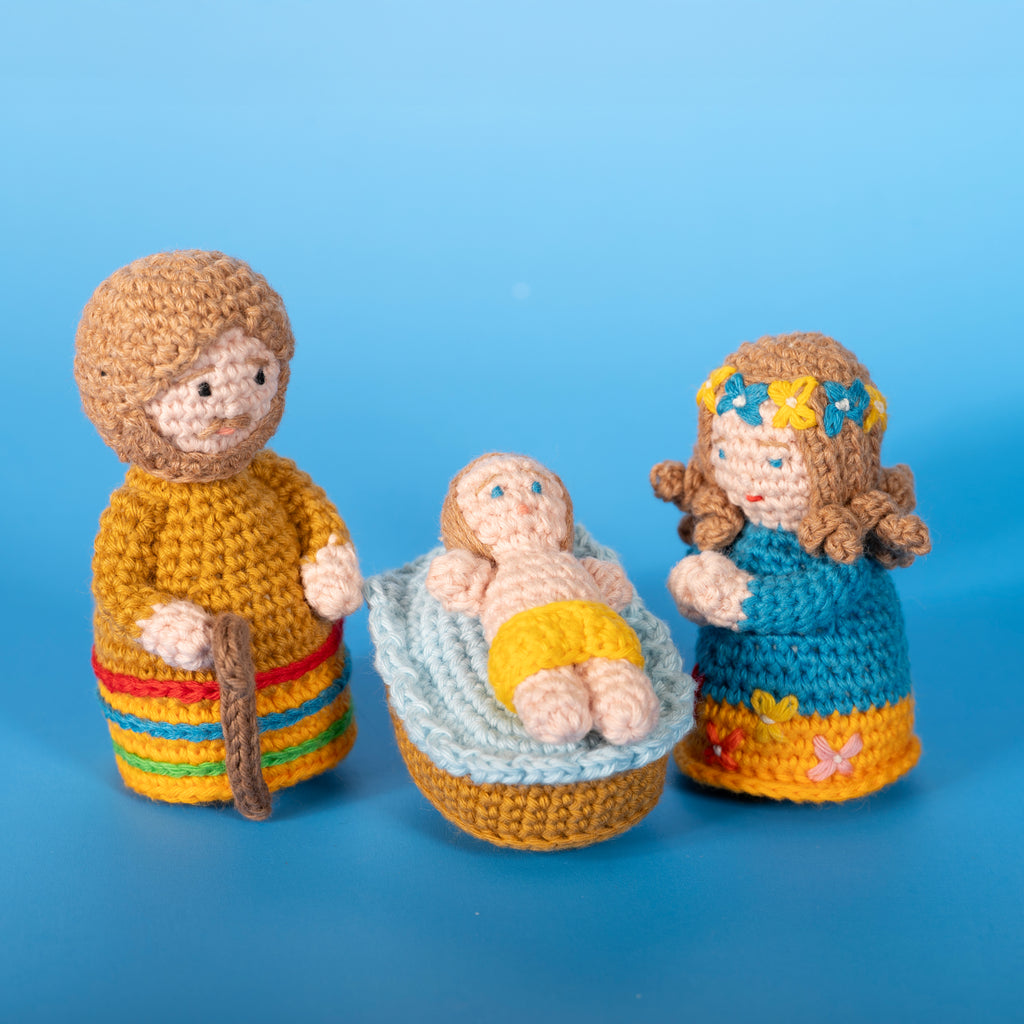 Joyful Knitted Nativity