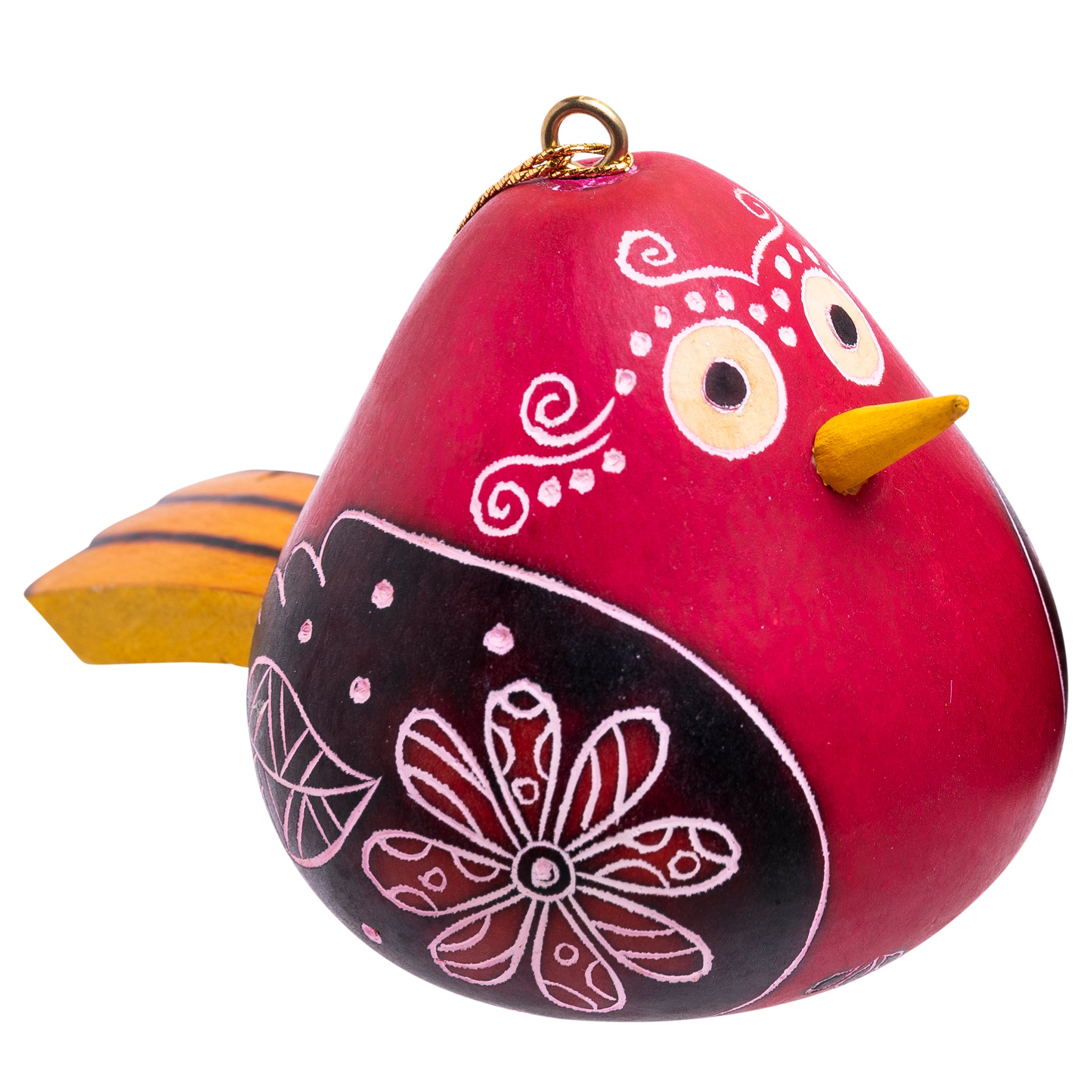 Flirty Bird - Gourd Ornament