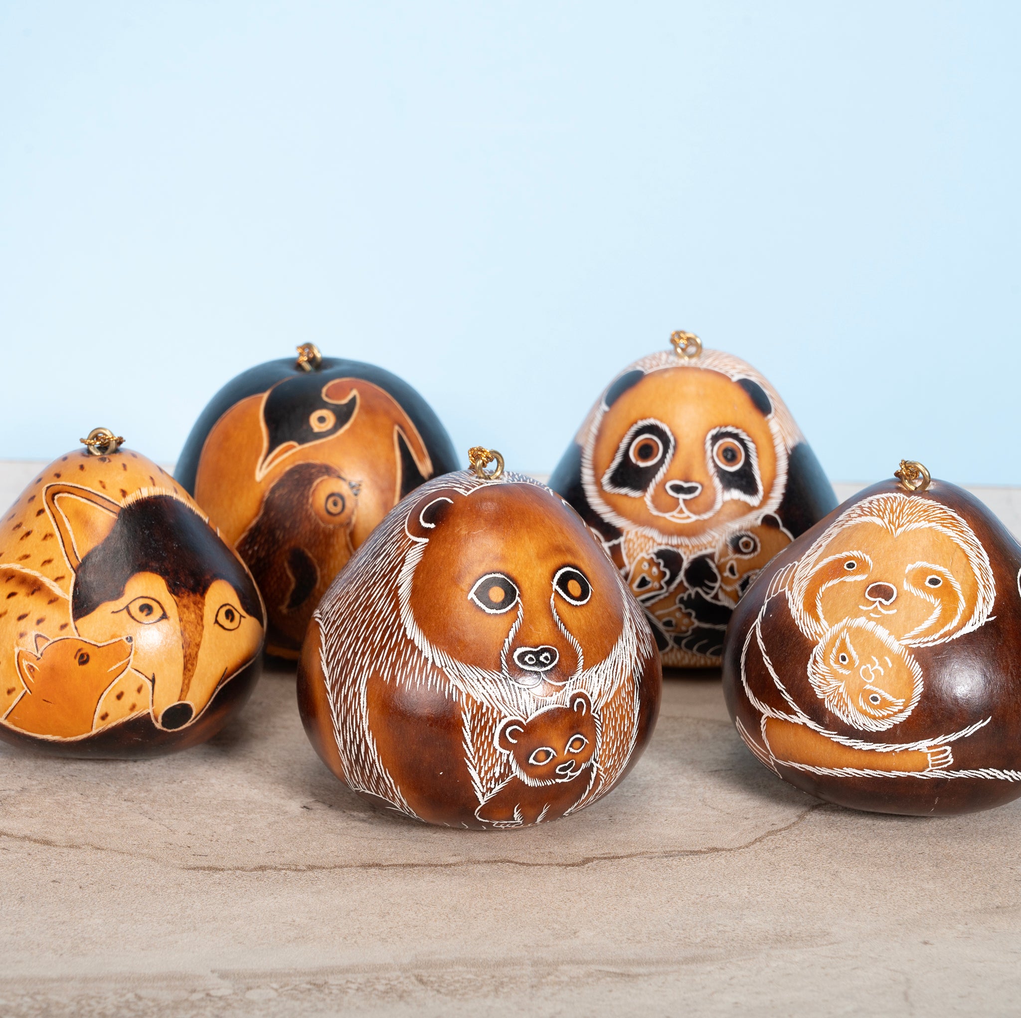 Wild Mom - Gourd Ornament (sold in 12s)