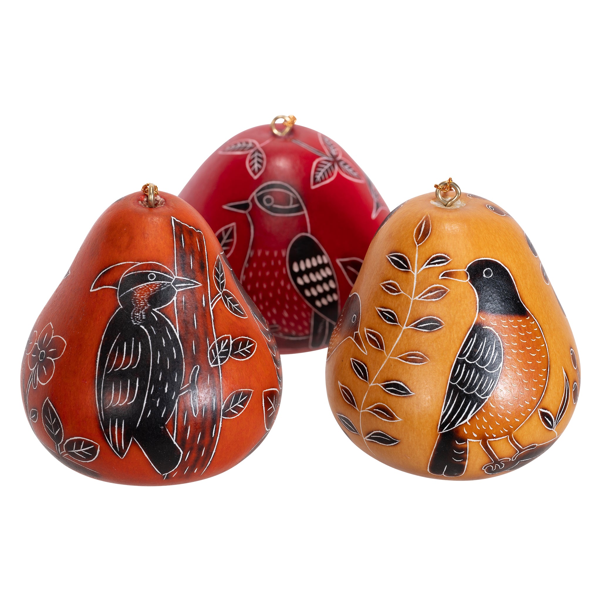 Backyard Birds - Gourd Ornament (sold in 12's)